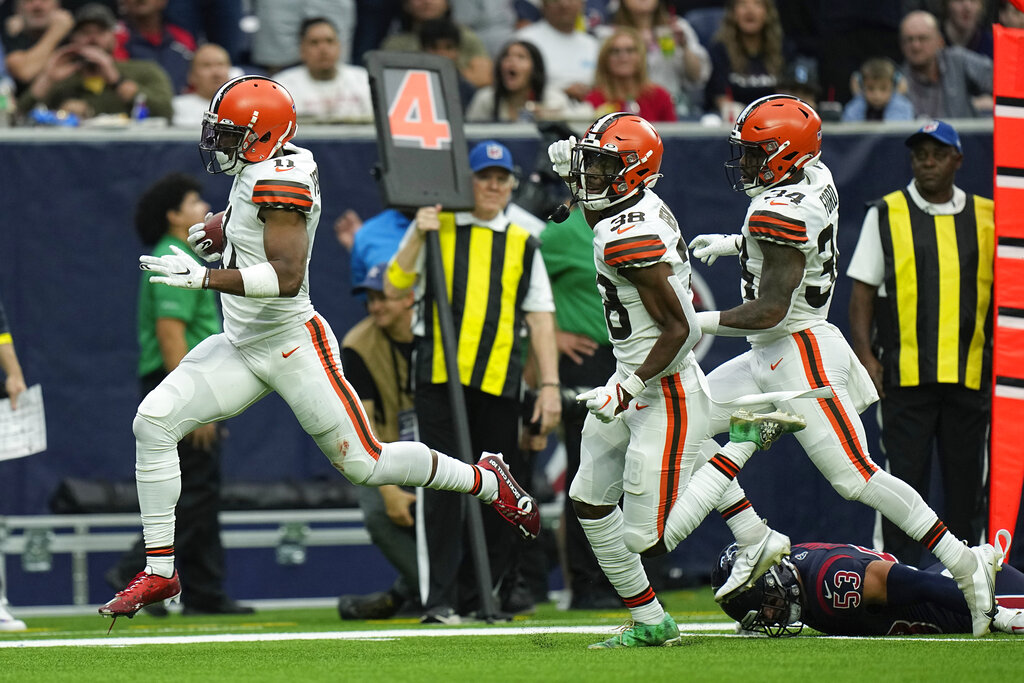 Cleveland Browns receiver Donovan Peoples-Jones vs. Houston Texans ...