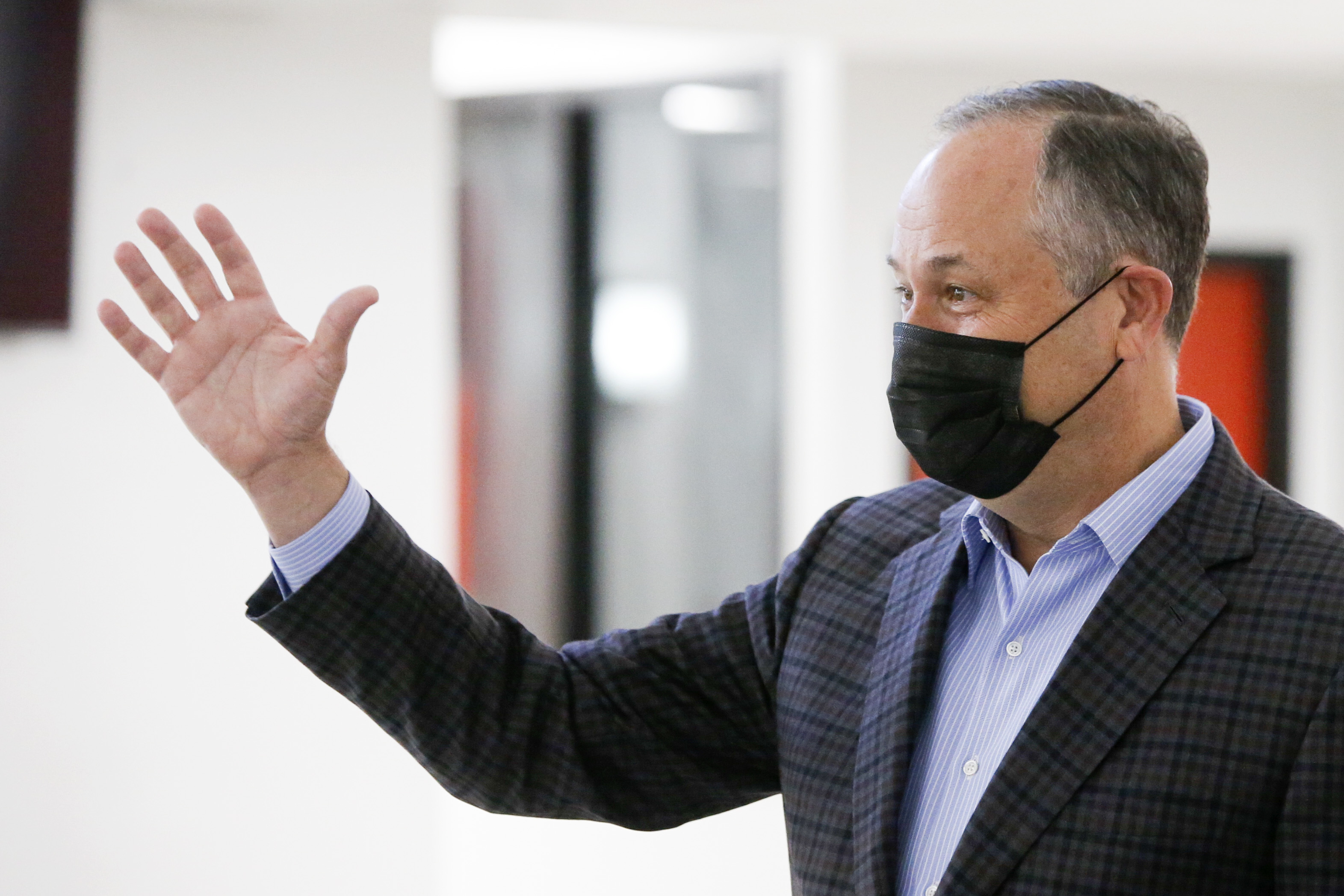 U.S. Second Gentleman Doug Emhoff visits New Jersey
