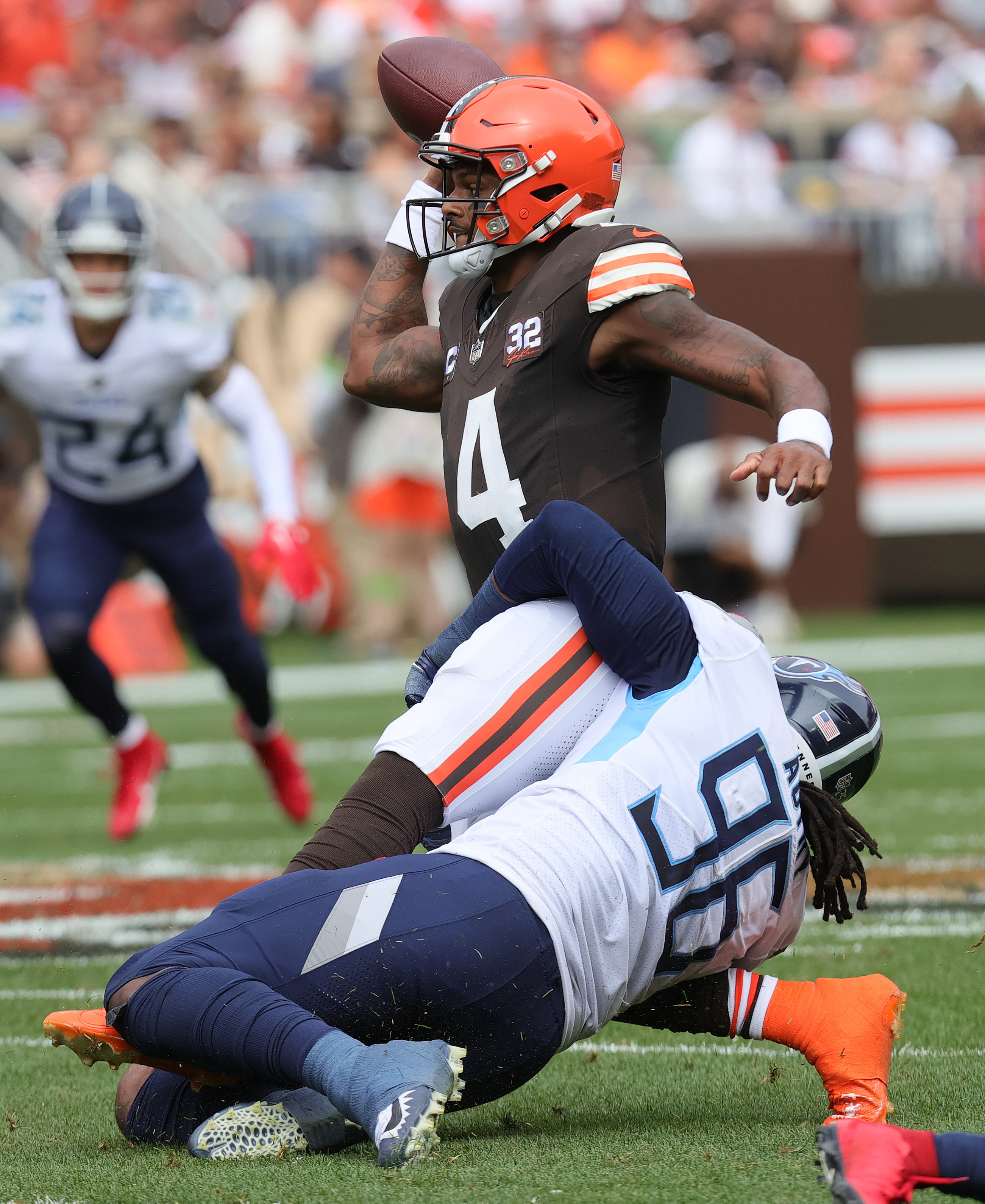 CLEVELAND BROWNS VS. TENNESSEE TITANS INSTANT REACTION: Defense DOMINATES;  Deshaun Watson looks GOOD 