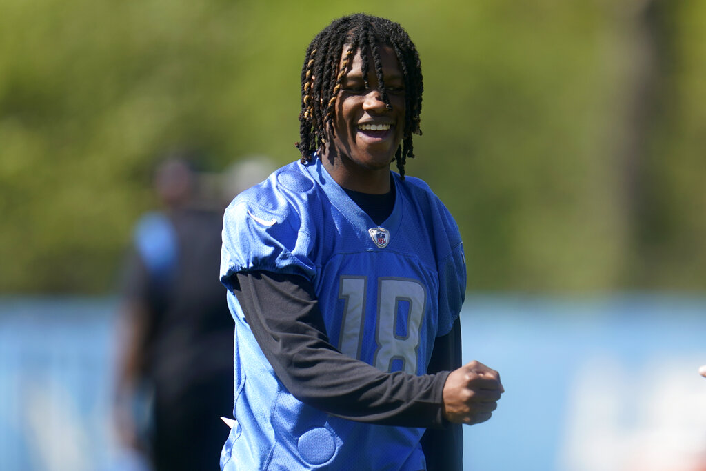 Lions WR Jameson Williams: 'I'm real, real, real excited to put my