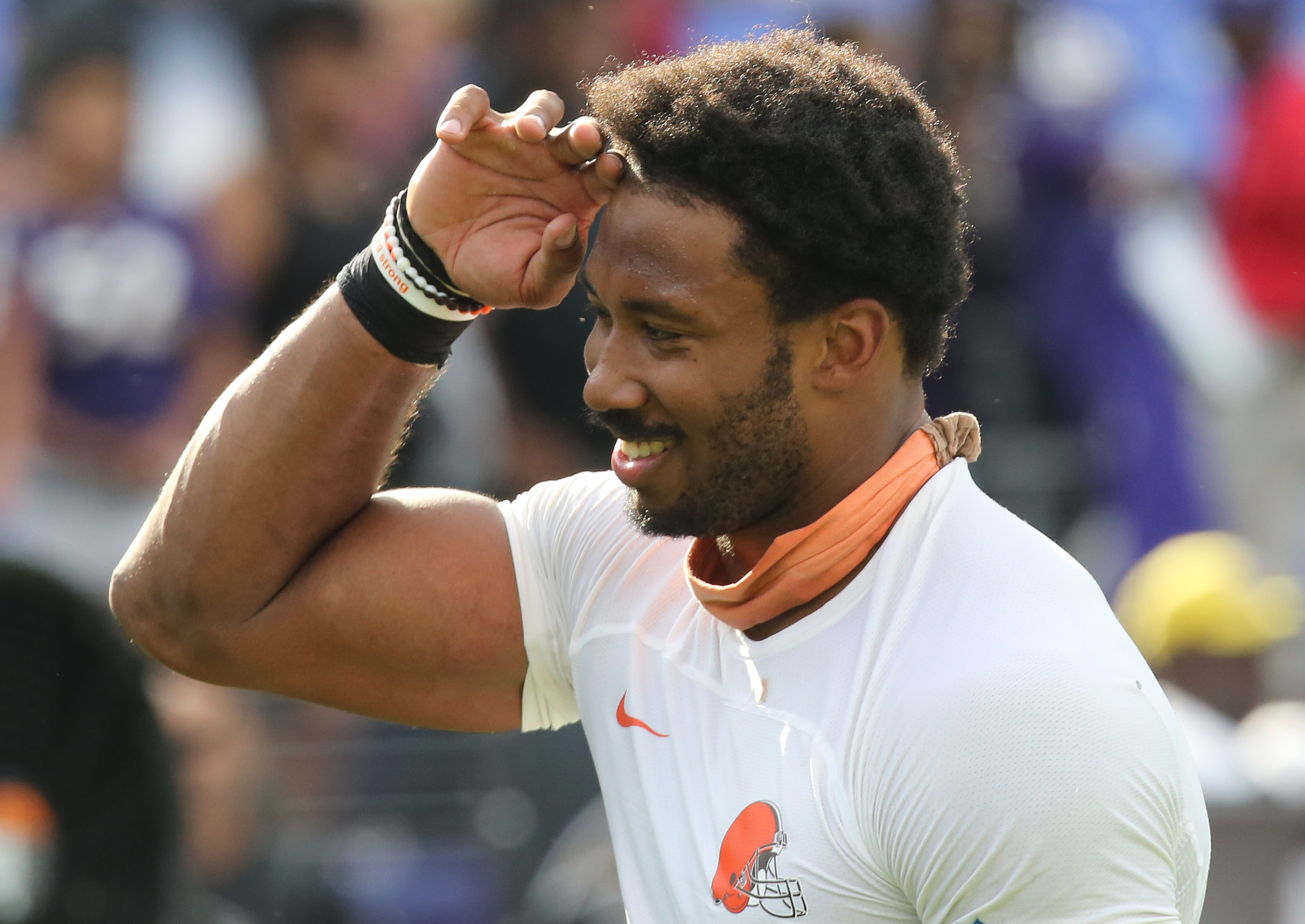 Myles Garrett high school coach calls actions out of character