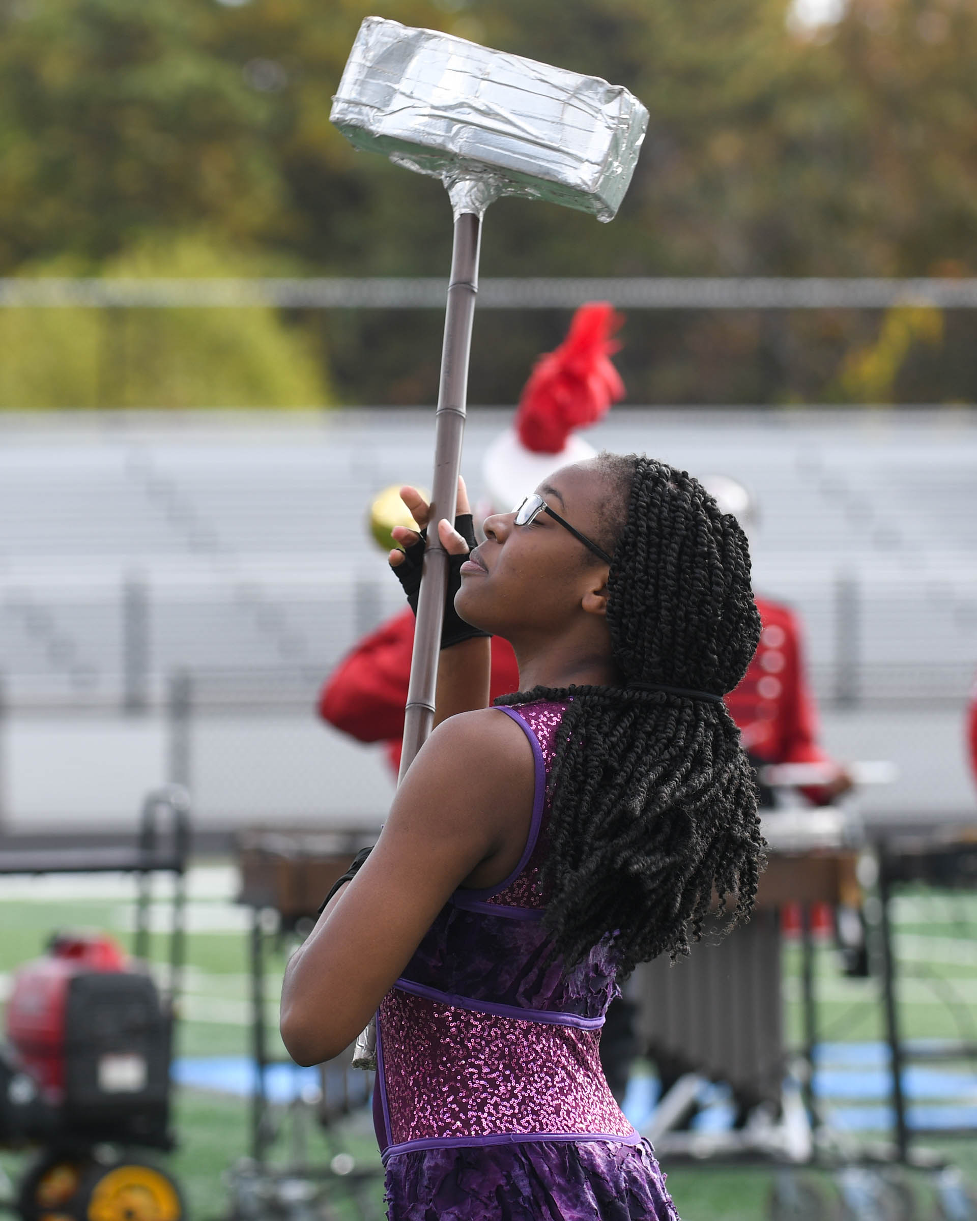 Marching Band Hoboken High School Performs "Thor's Hammer" on 10/29