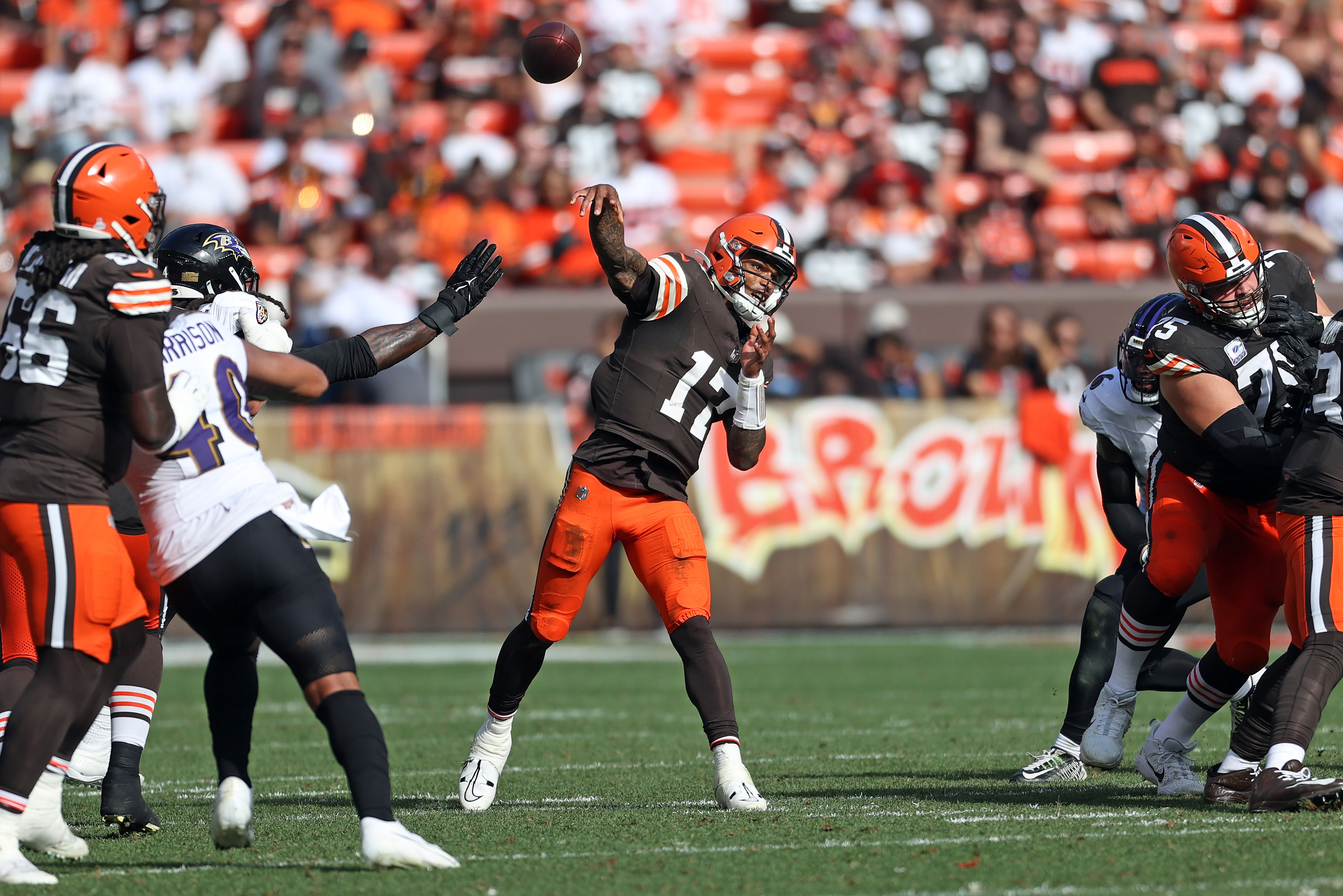 Browns rookie QB Thompson-Robinson has brutal NFL debut filling in for  injured Deshaun Watson, Sports