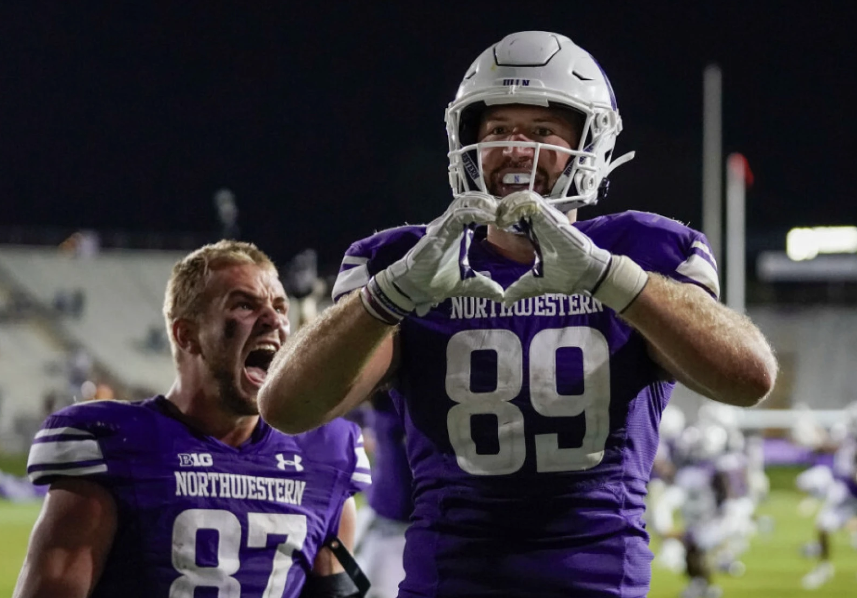 PAT FITZGERALD CUSTOM NORTHWESTERN WILDCATS JERSEY NU