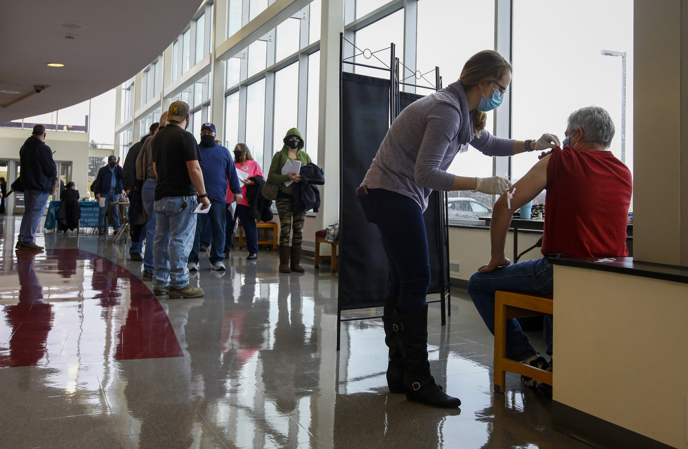 COVID19 vaccination clinic for first responders