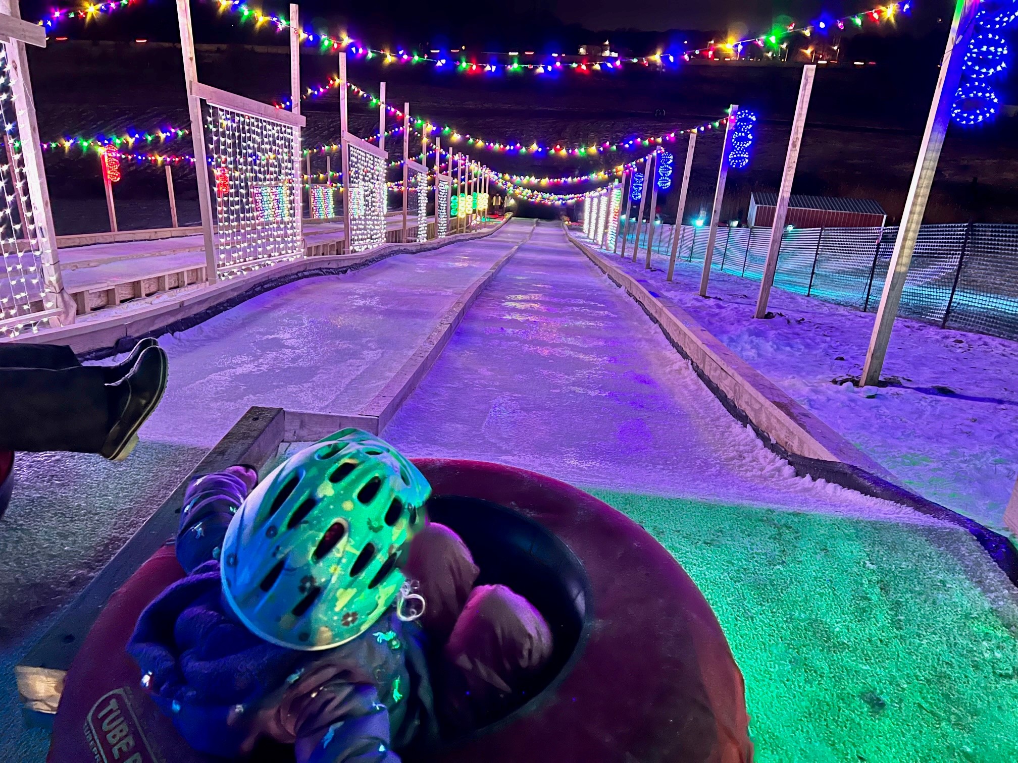 Bowers School Farm Snow Tubing Hill in Bloomfield Hills