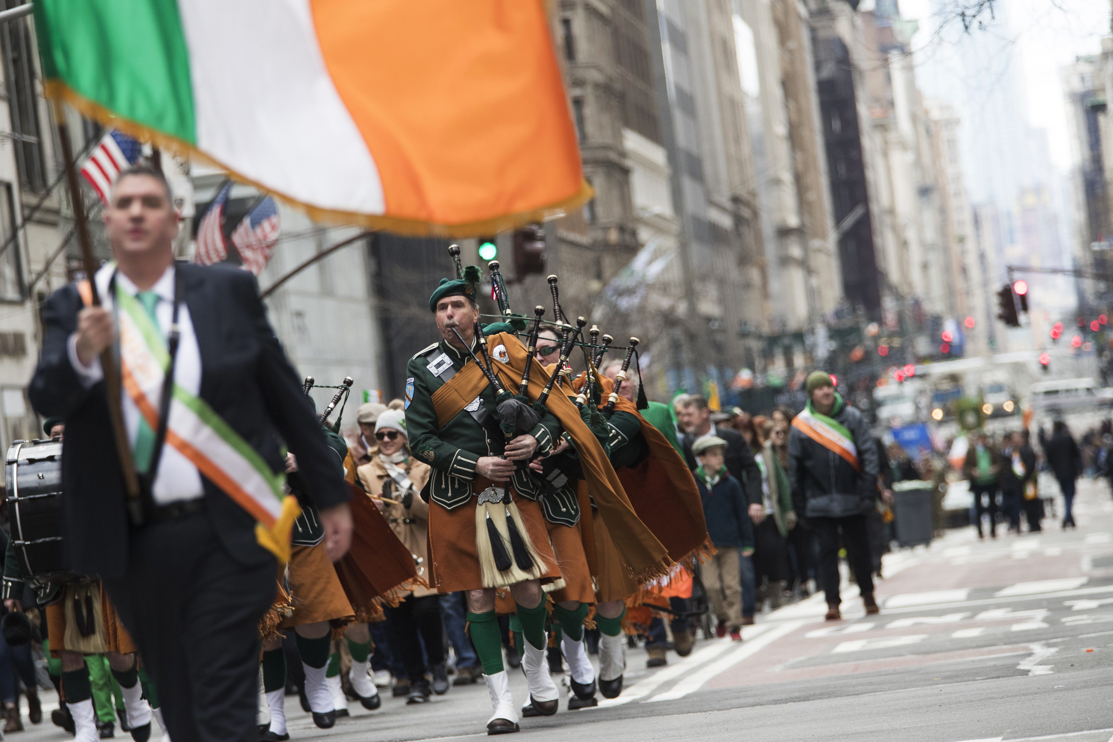 Colonial New York's first St. Patrick's Day parade