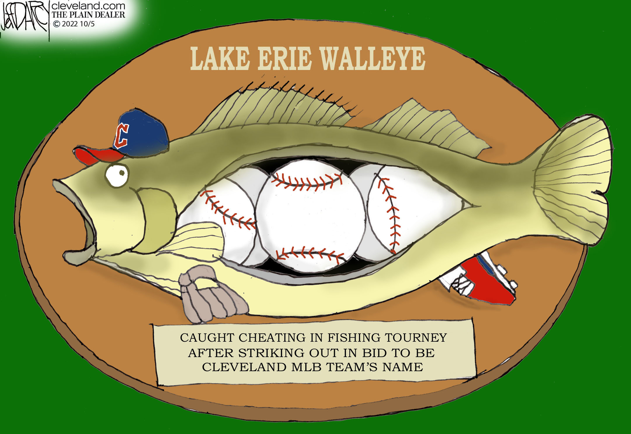 Guardian catches Walleye tourney cheating: Darcy cartoon 