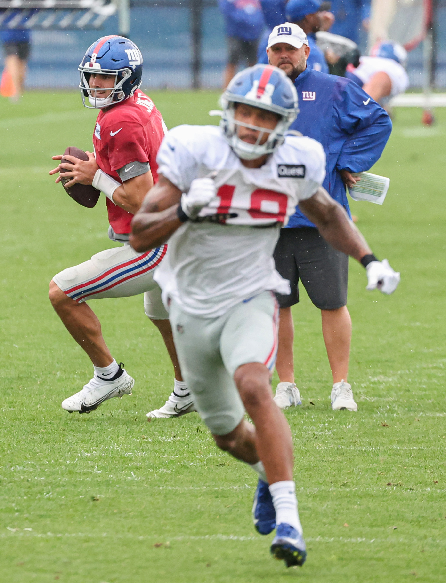 New York Giants practice before opening season against Titans 