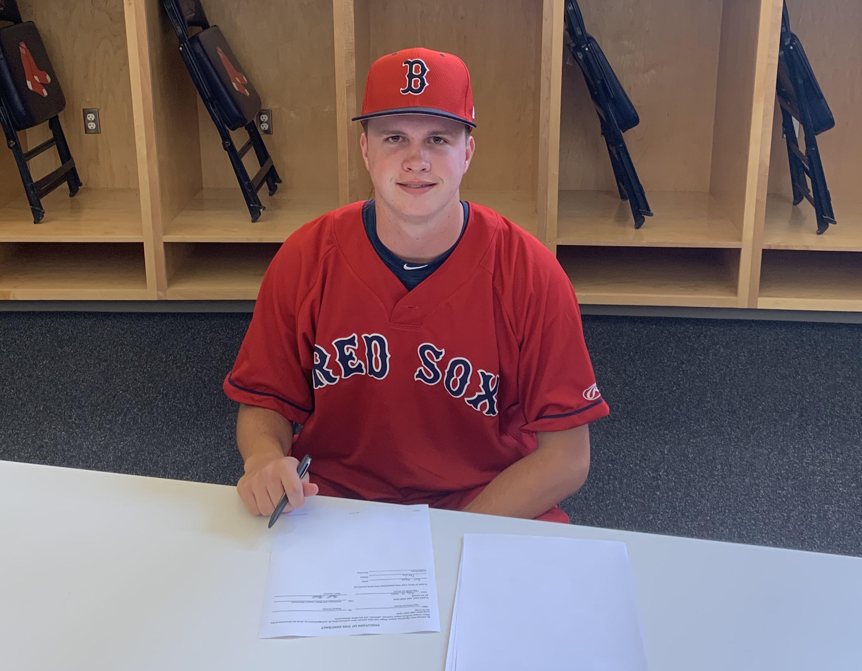 Boston Red Sox prospect Ryan Zeferjahn's fastball reaches upper-90s and he  once poured in 41 points in a high school basketball game 