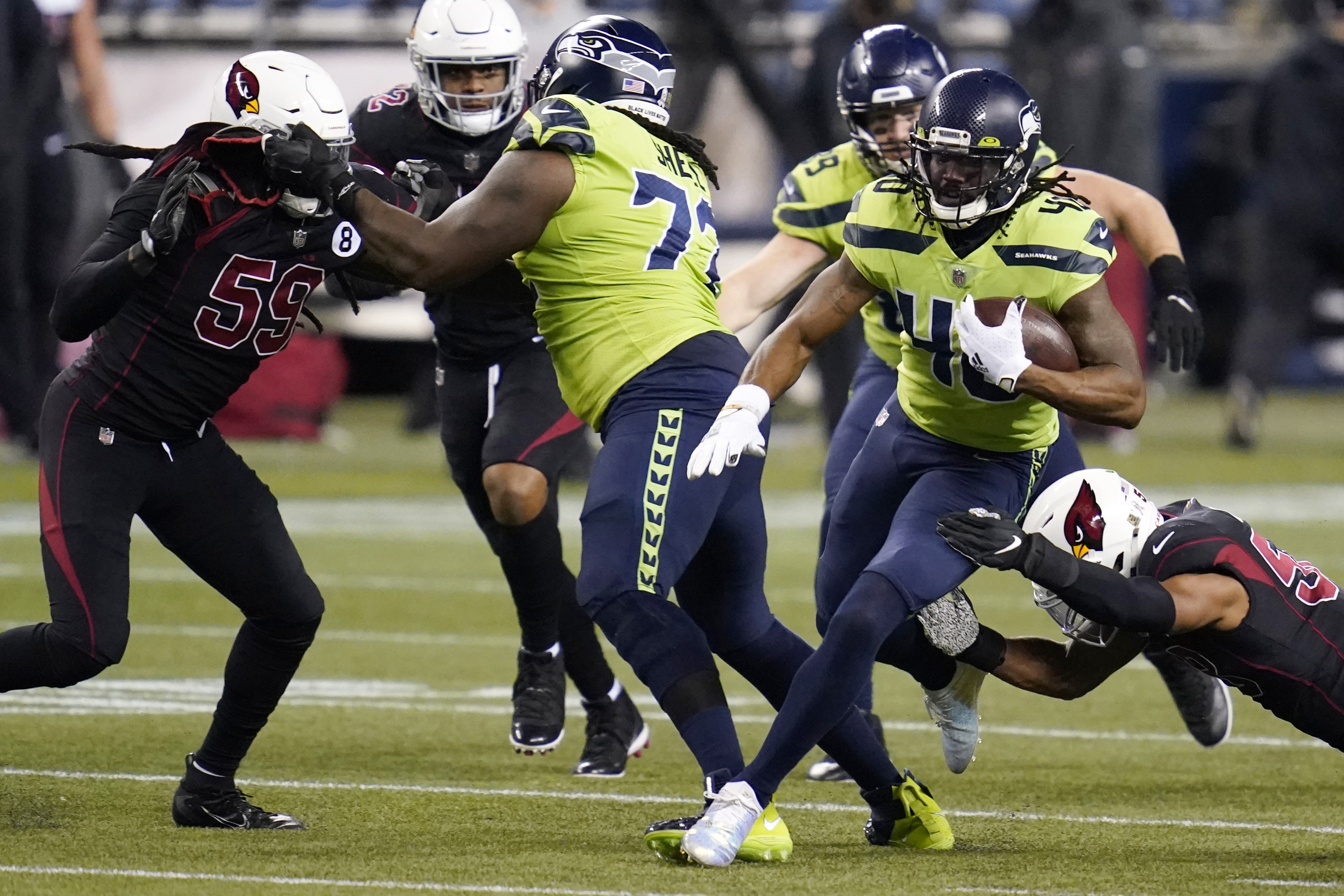 Seahawks regain form – and running game – in prime-time win vs. Cardinals