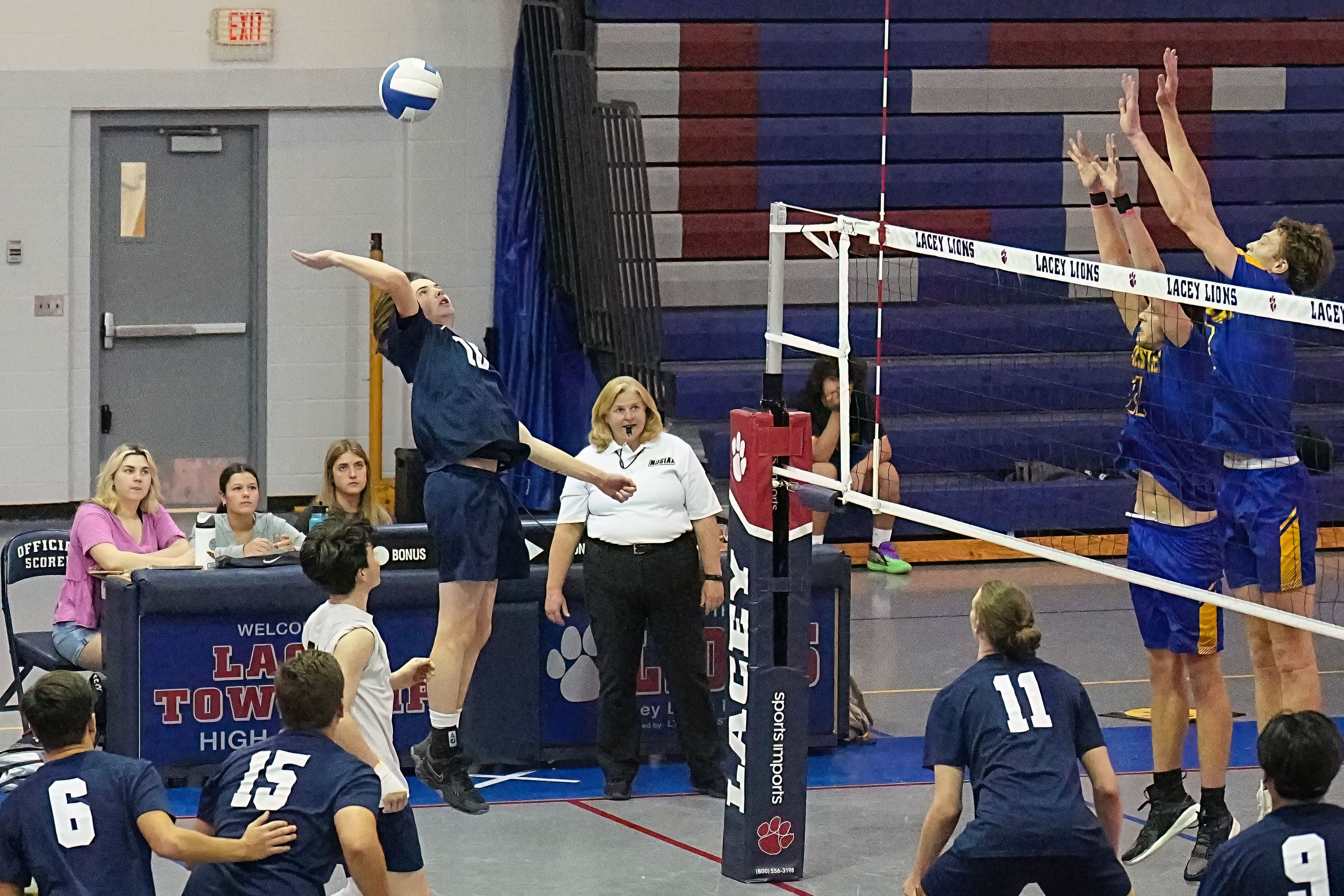 Boys Volleyball Manchester Township defeats Lacey in two games on May