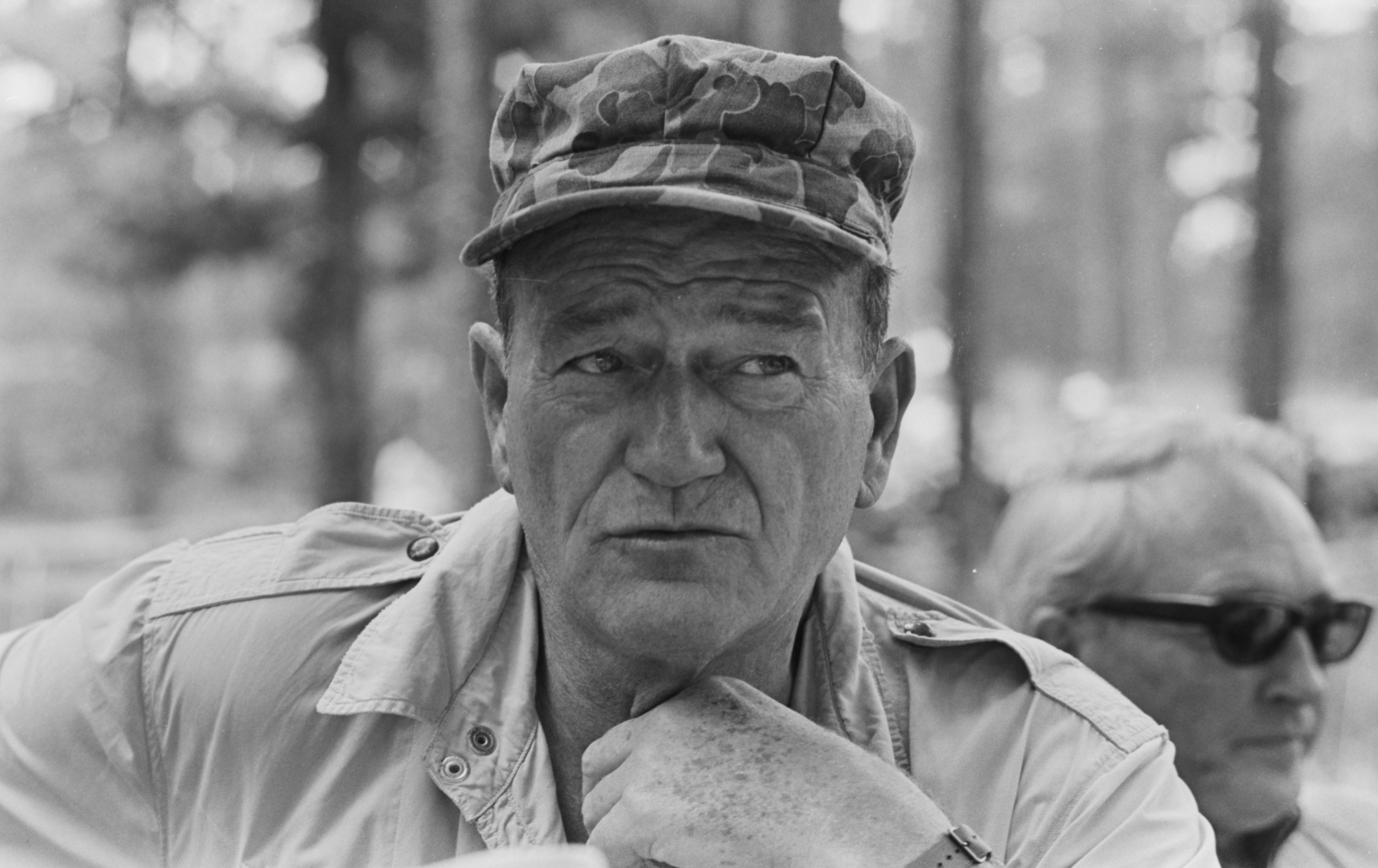 7471 John Wayne In Uniform The Green Berets Black And White Photo Print (16 John Wayne, Elvis and  main image 2