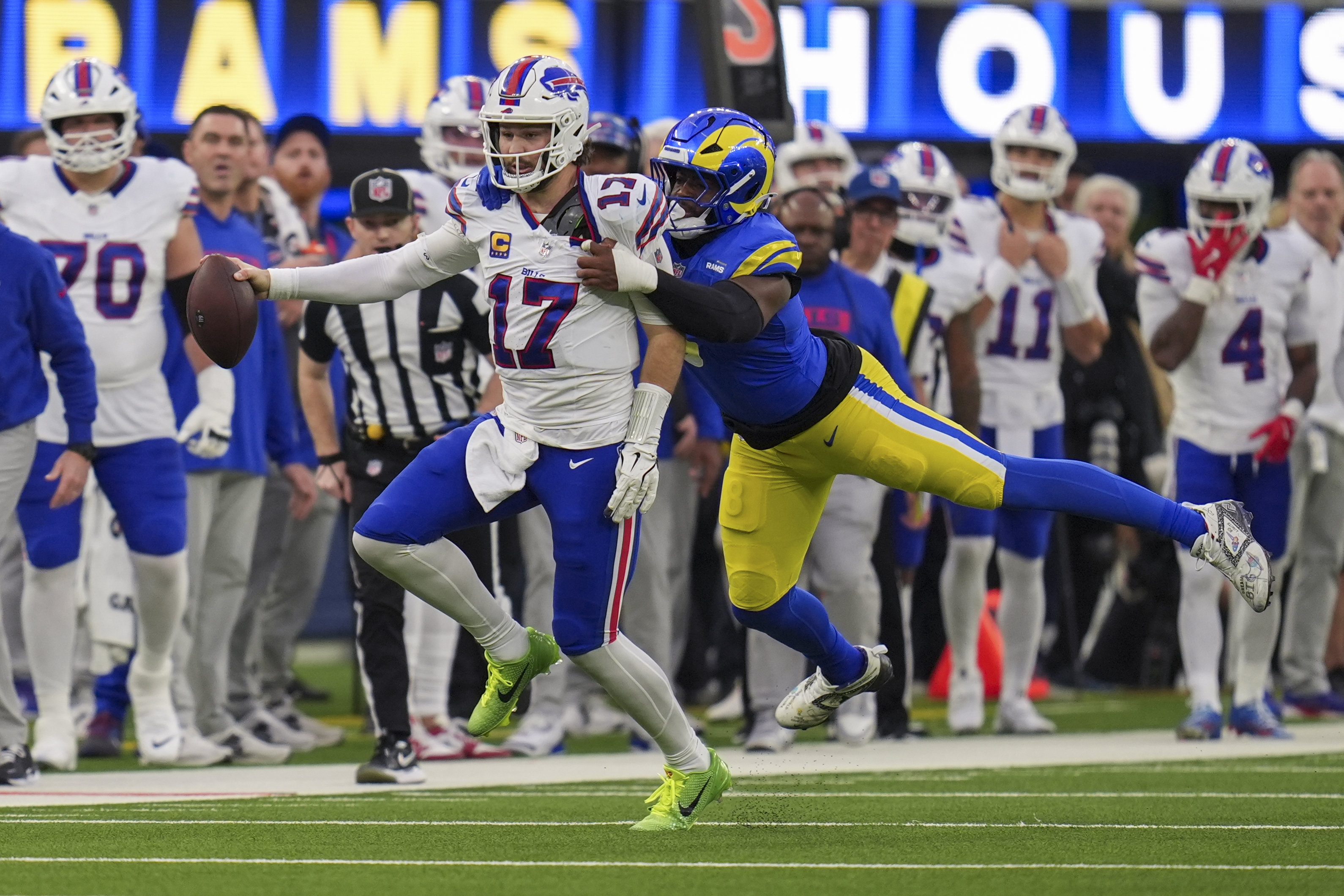 Josh Allen Rams Buffalo Bills at Los Angeles Rams in NFL Week 14 action - syracuse.com