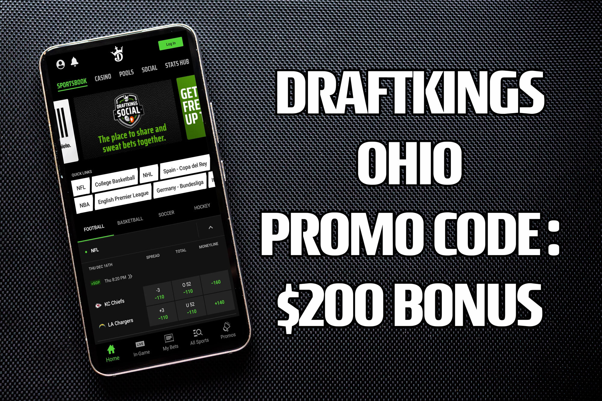 DraftKings Browns-Bengals promo code scores instant $200 bonus bets 