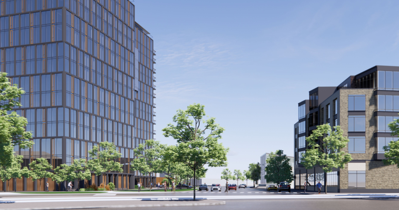 Sweating details of Van Aken apartment tower design in Shaker Heights