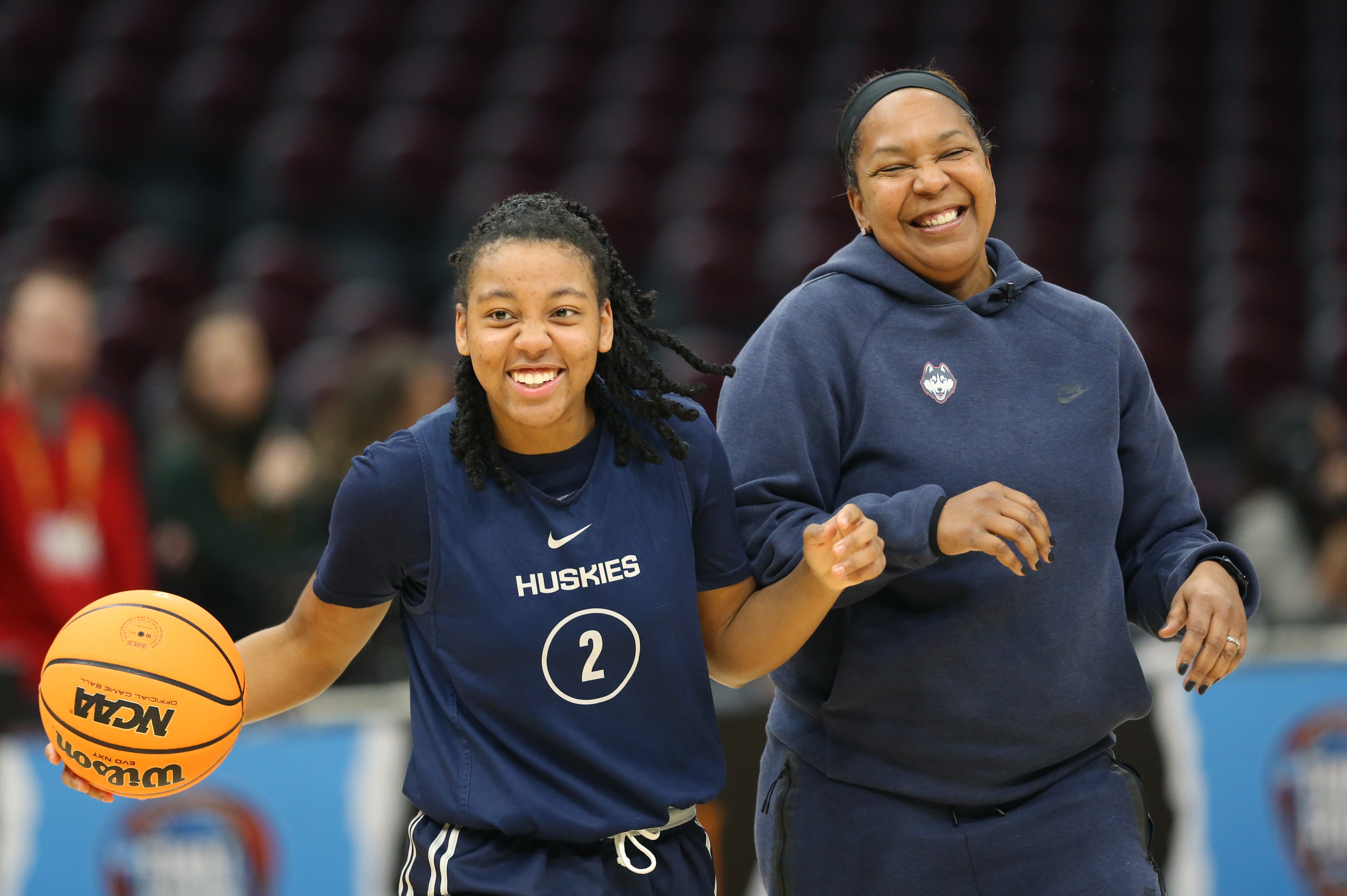 UConn Huskies Final Four practice at Rocket Mortgage FieldHouse, April ...