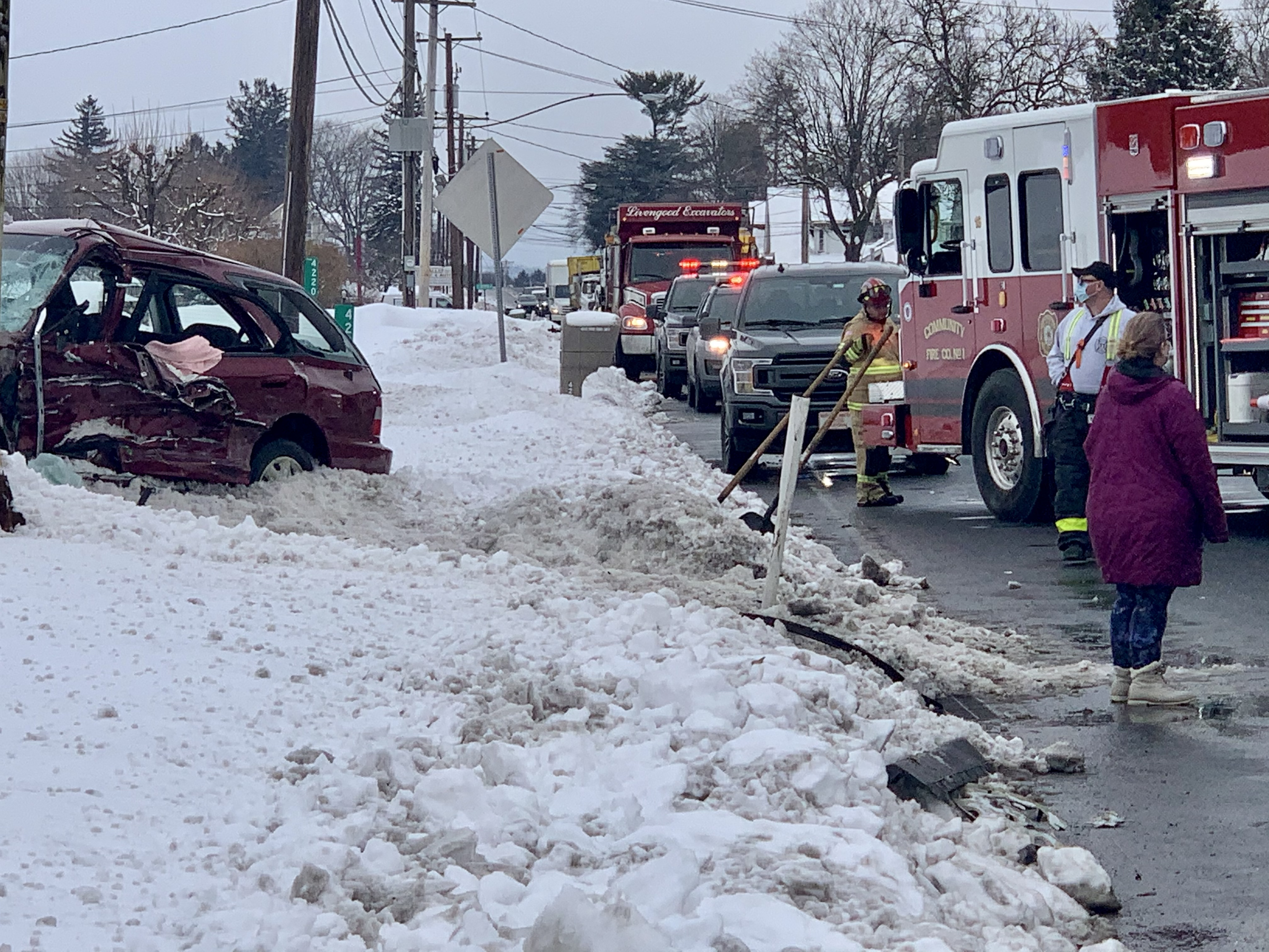 1 injured in tanker truck crash that closed Route 309 ...