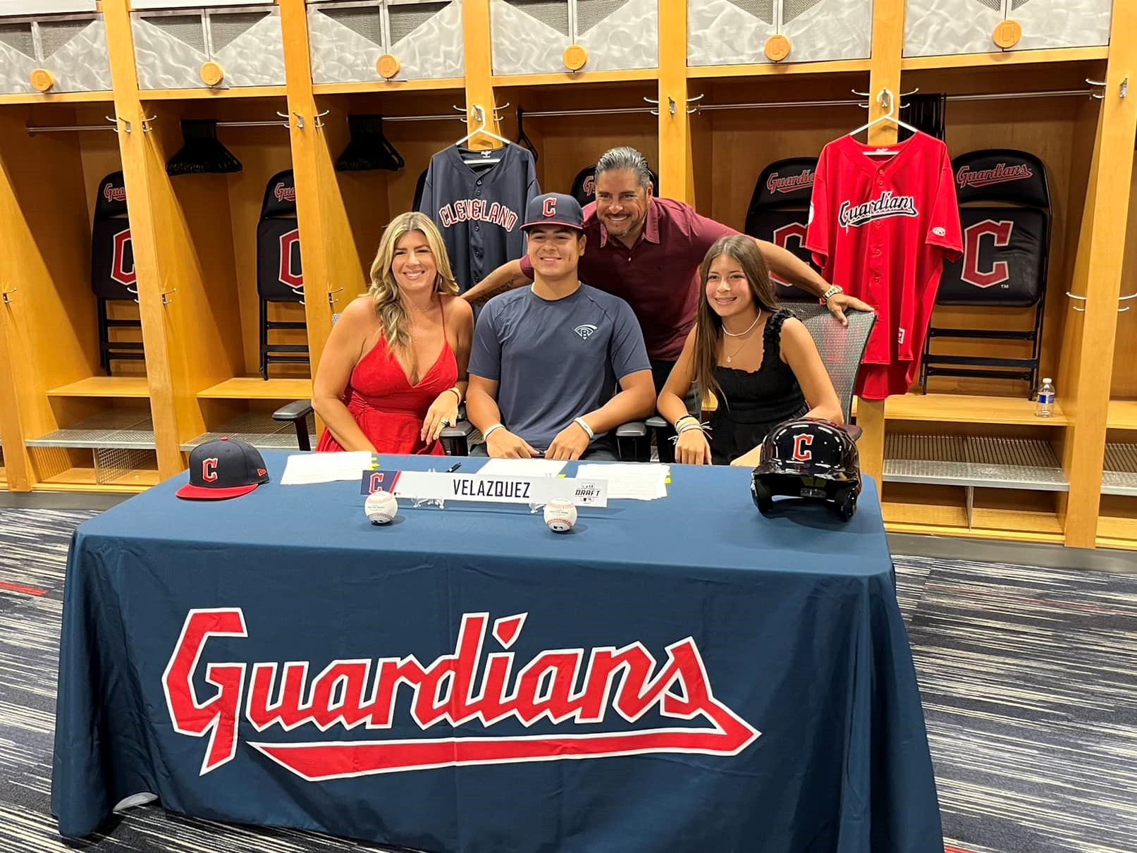 Cleveland Guardians select Ralphy Velazquez in the 1st round of