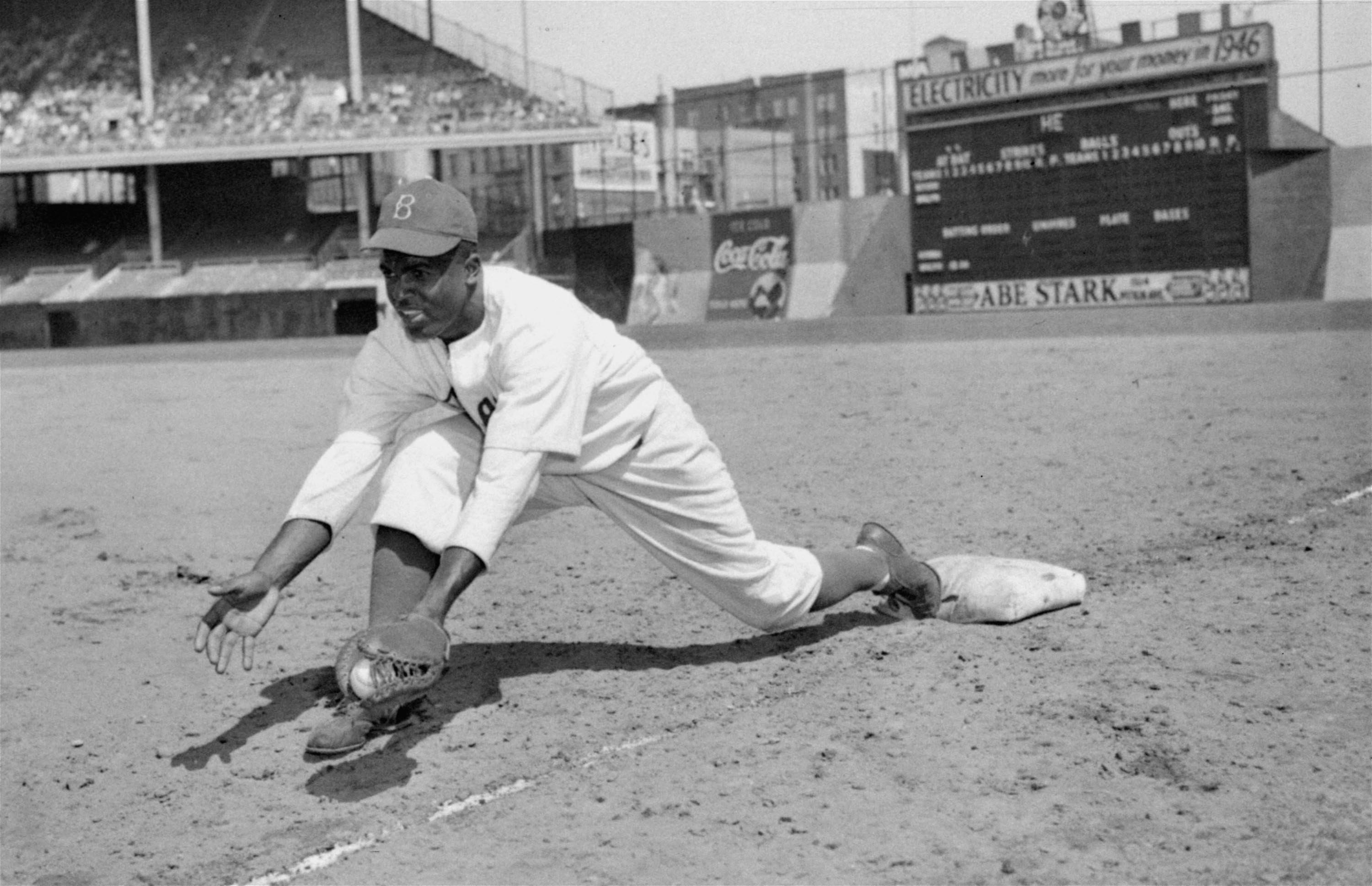 Jackie Robinson's first Major League contract with the Brooklyn Dodgers is  up for auction