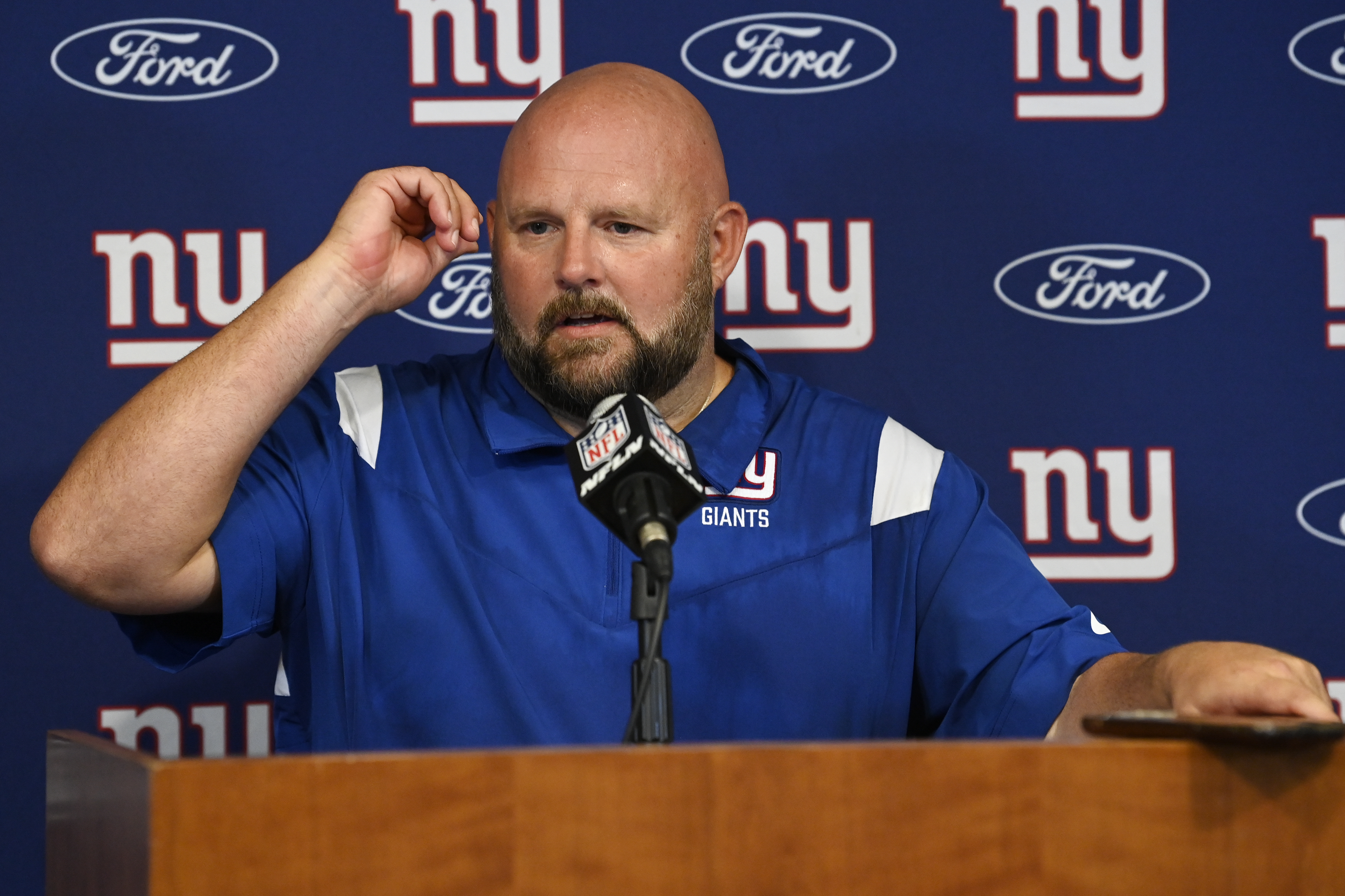 GIANTS SCHEDULE RELEASE SWEEPSTAKES  Two tickets and one parking pass to  any Giants 2022 regular season game during the 2022 season, an autographed  Brian Daboll Mini-helmet, and a tour of the