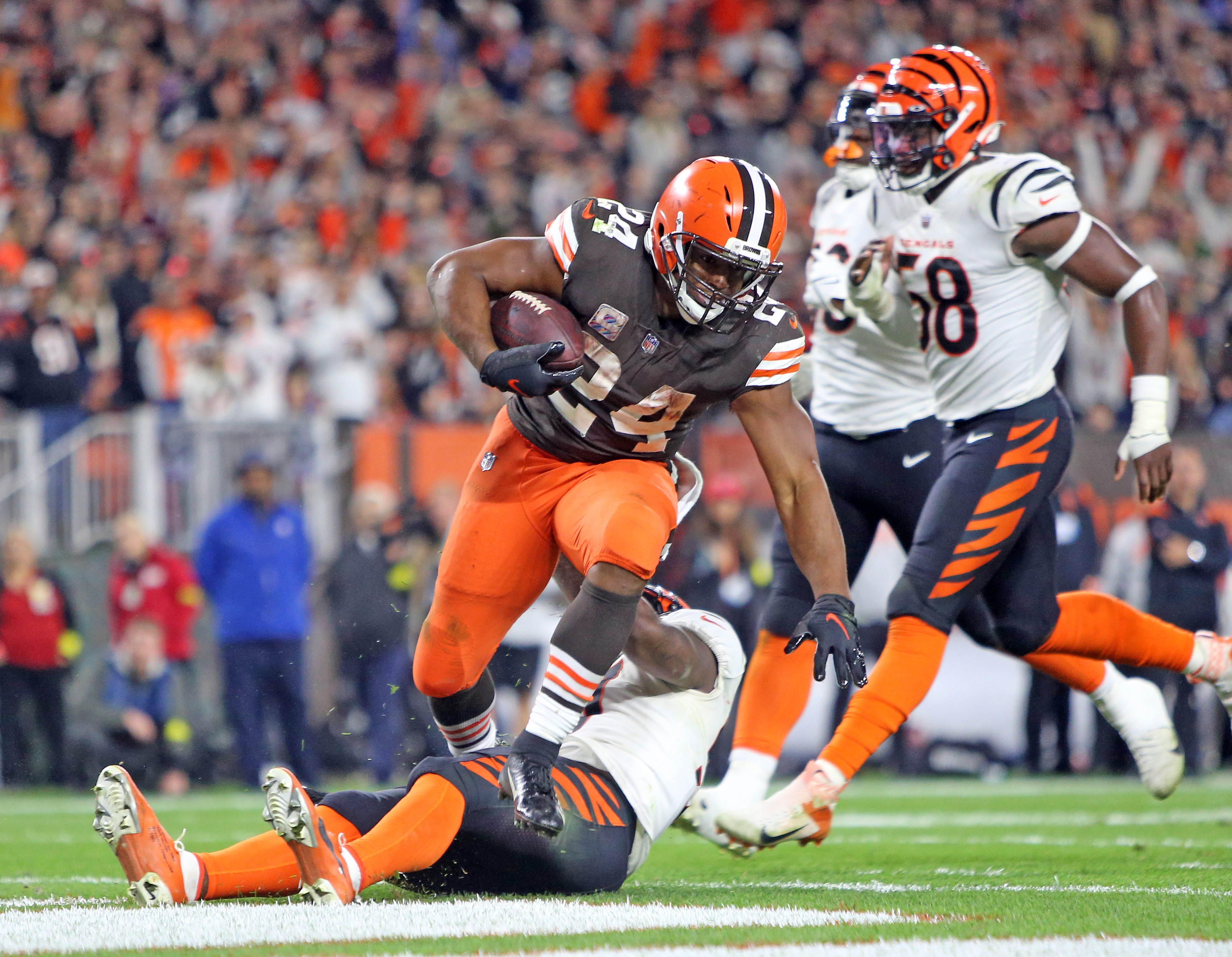 Nick Chubb is Browns nominee for Art Rooney Sportsmanship Award for 4th  consecutive year 