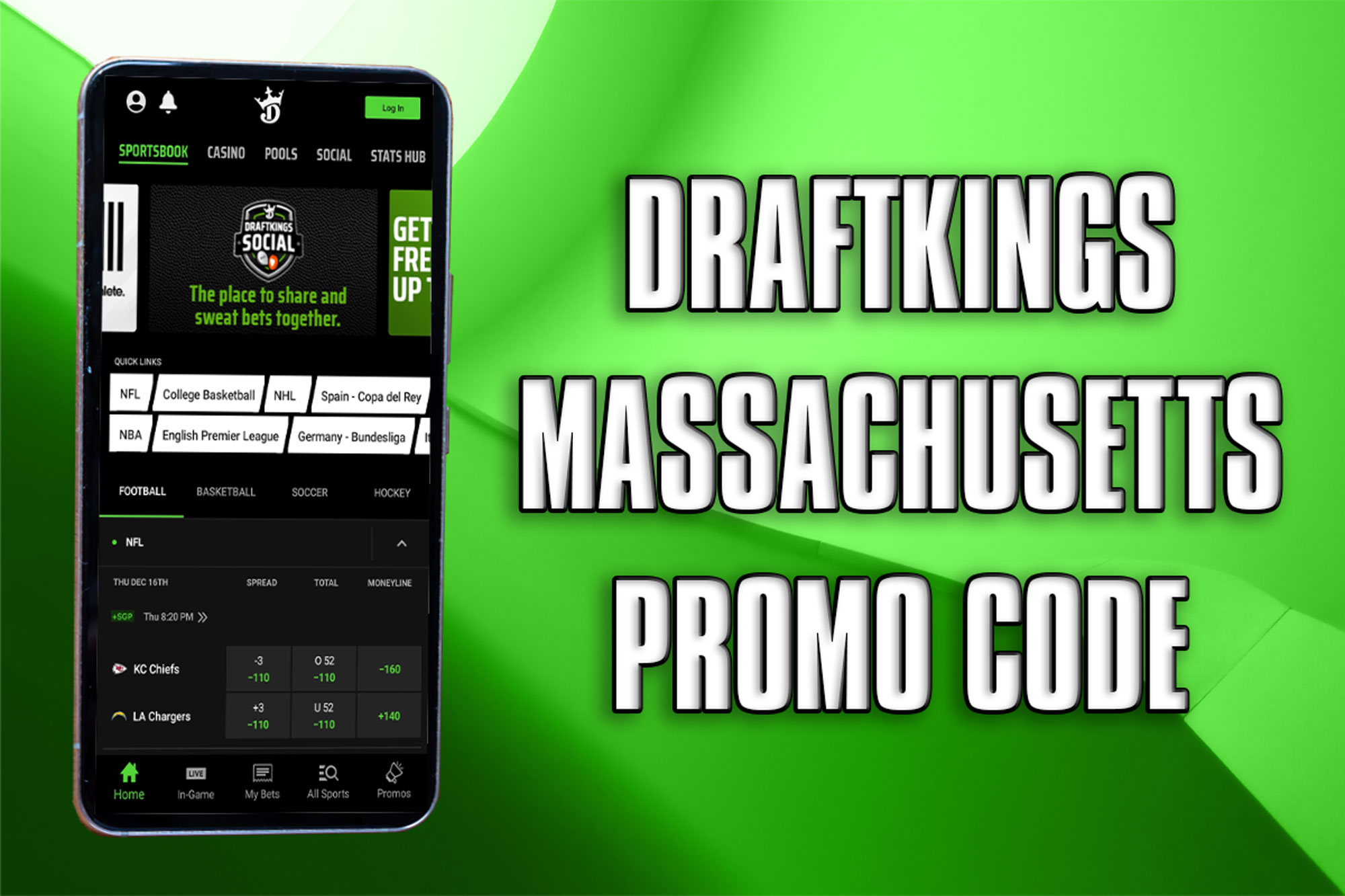 DraftKings Massachusetts Promo Code (Get $200 in Bonus Bets