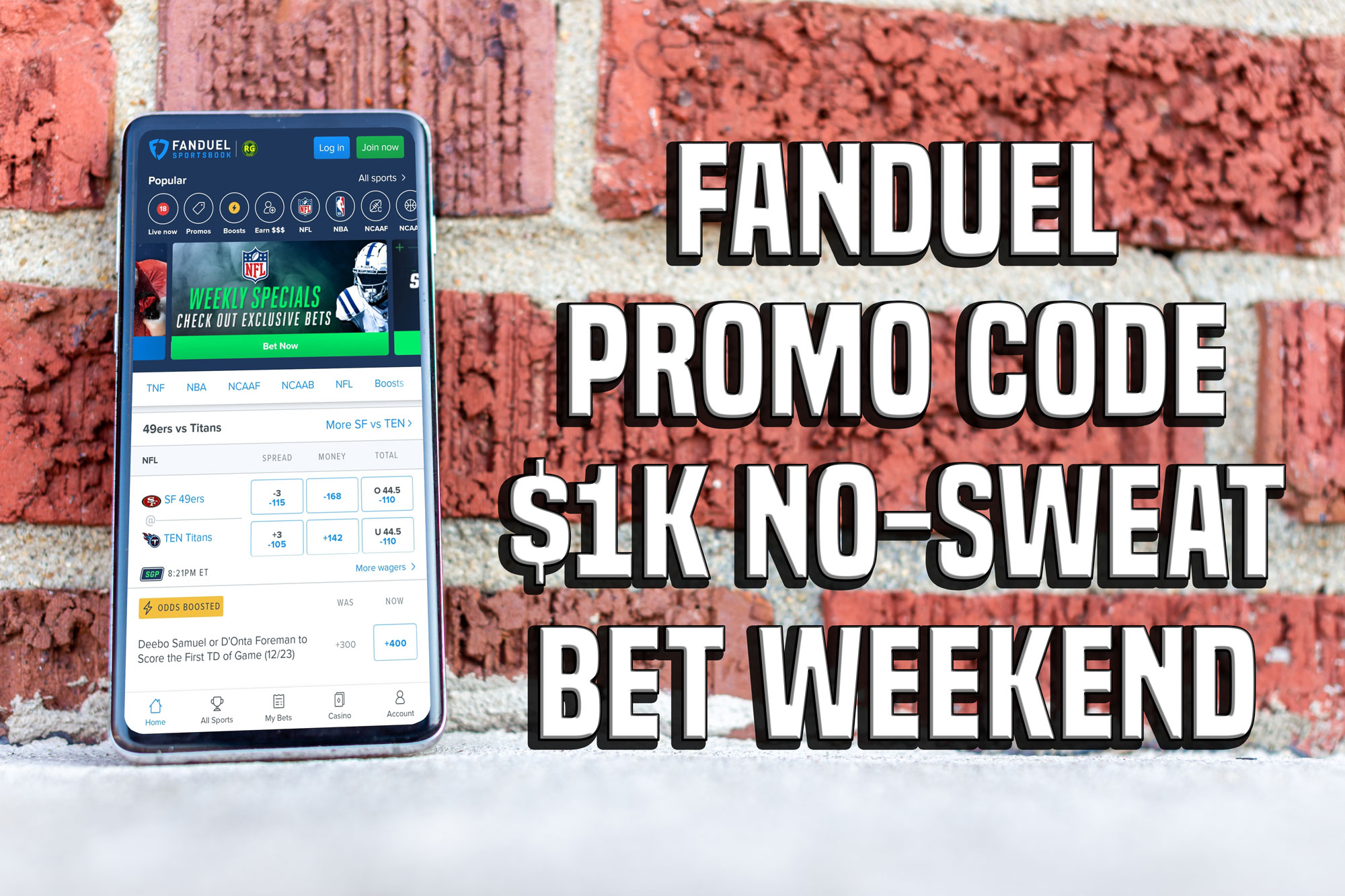 Monday Night Football: FanDuel Promo Code Nets $1,000 No-Sweat Bet