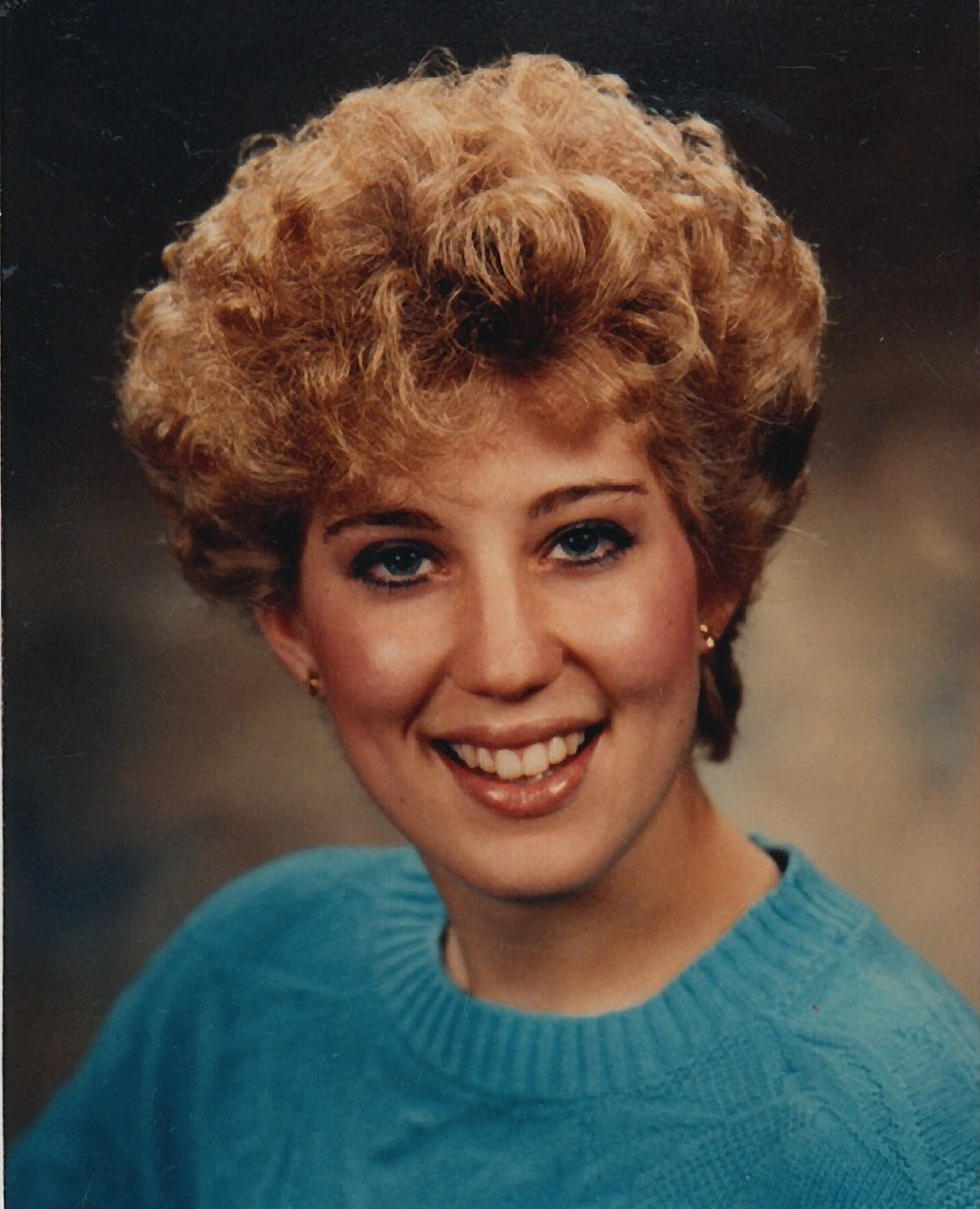 Angela Brosso, taken in Nov. 1988 - Age 18 for her Cedar Cliff High School senior pictures.