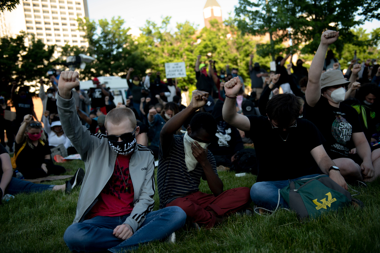 Protesters march through Detroit in third day of protesting police ...