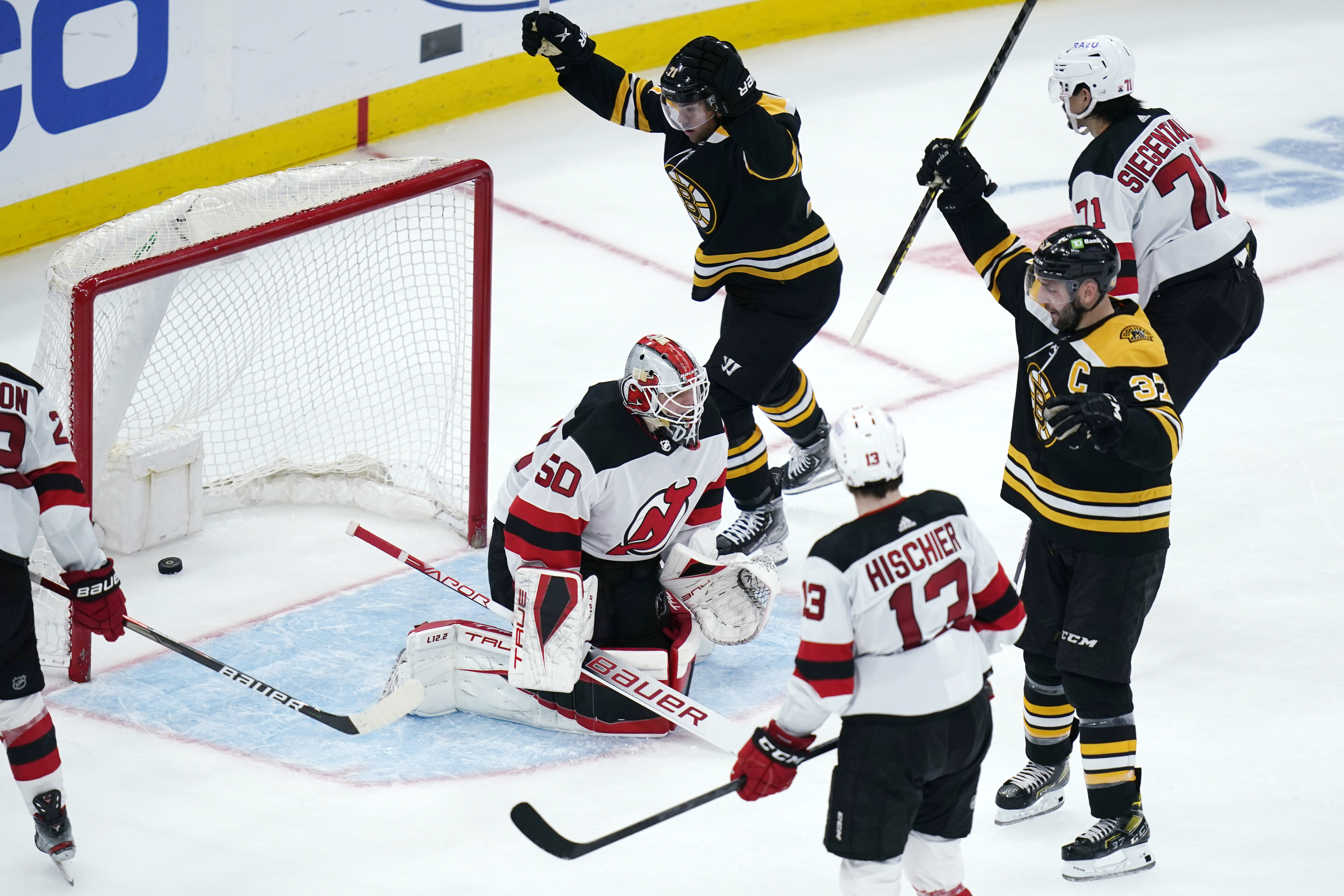 Boston Bruins escape with 3-2 shootout win over New Jersey Devils