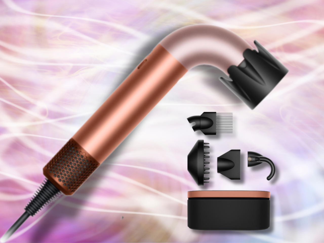 Amber Silk Dyson Supersonic r: New color option for premium hair