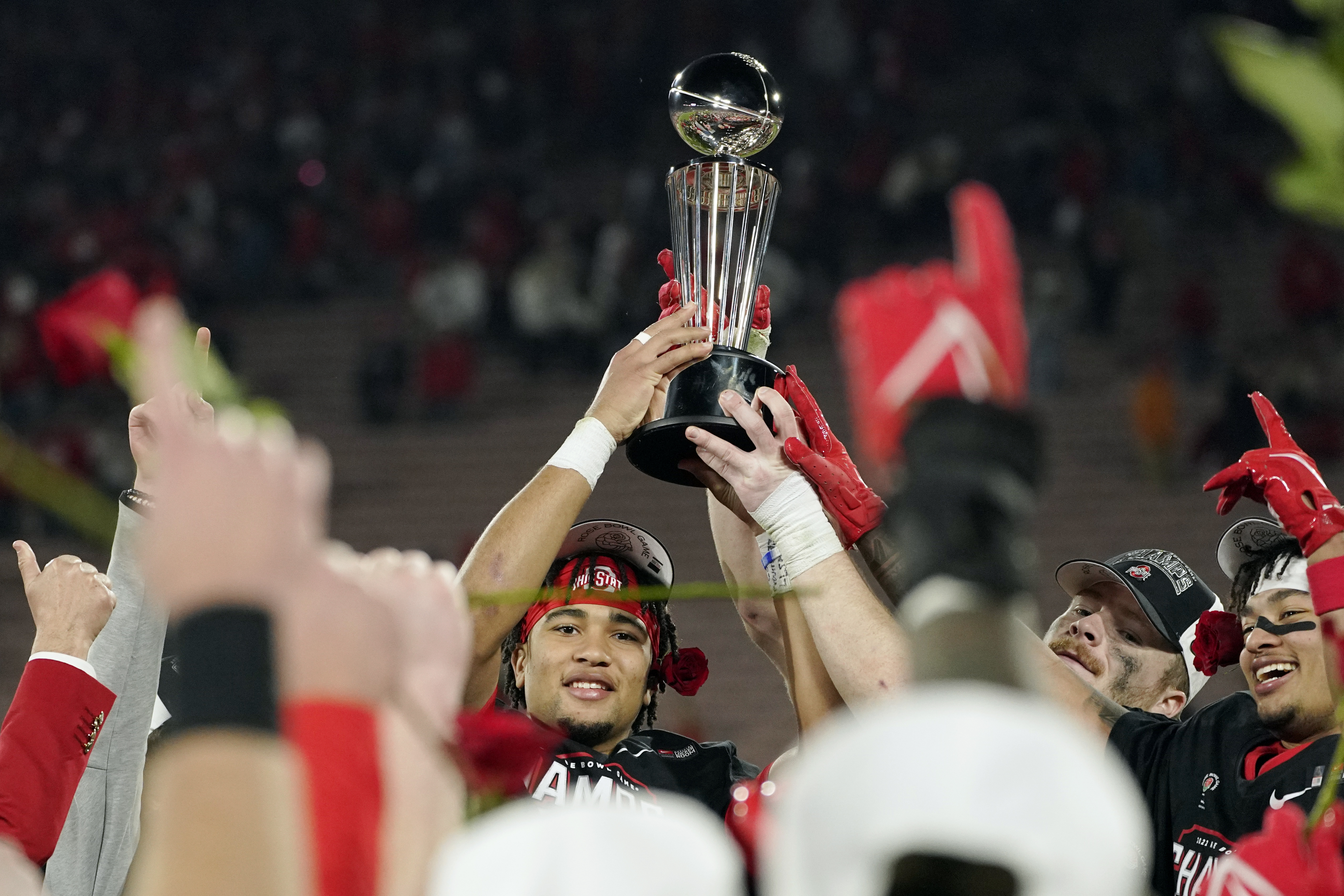 Jaxon Smith-Njigba, CJ Stroud shine, Ohio State tops Utah in Rose Bowl