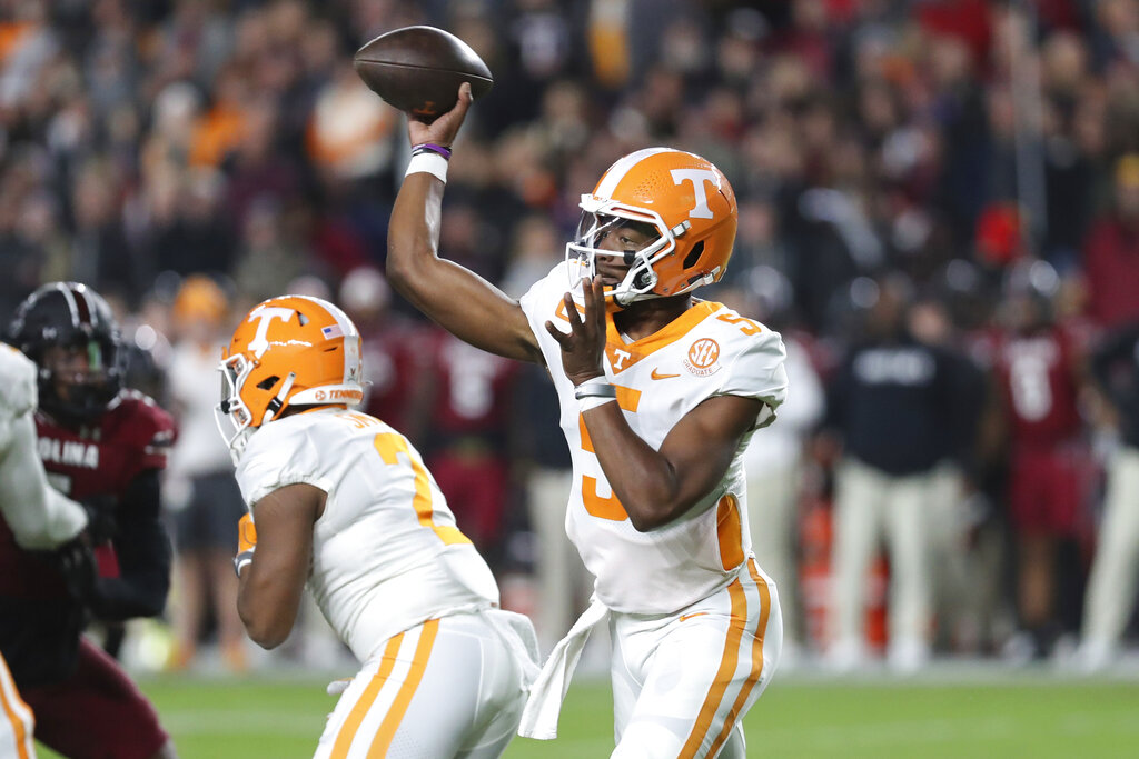 Lions Brass Spotted With Hendon Hooker at Senior Bowl