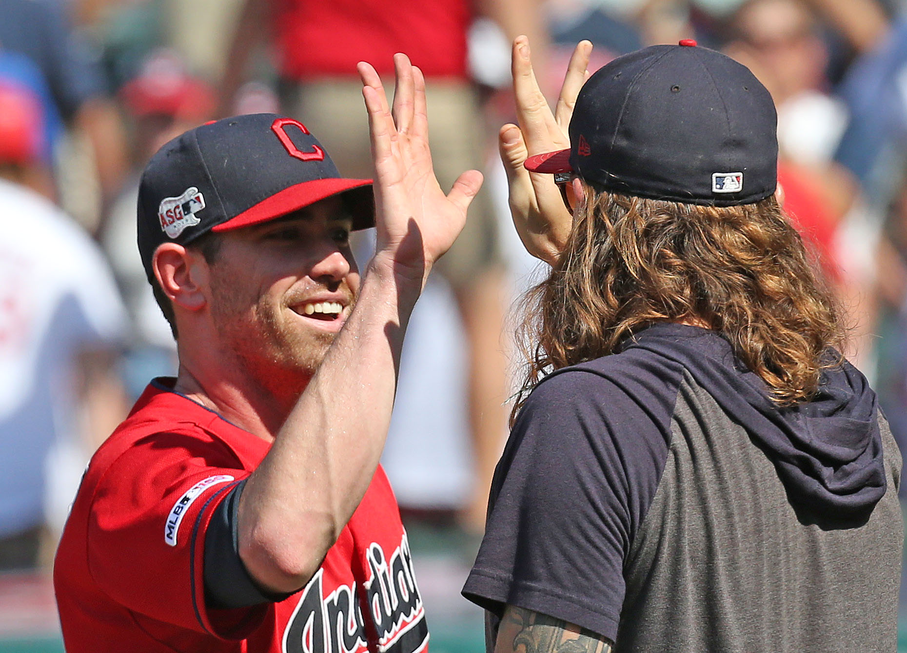 Bromance between Justin, Indians' Shane Bieber blossoms; Carlos