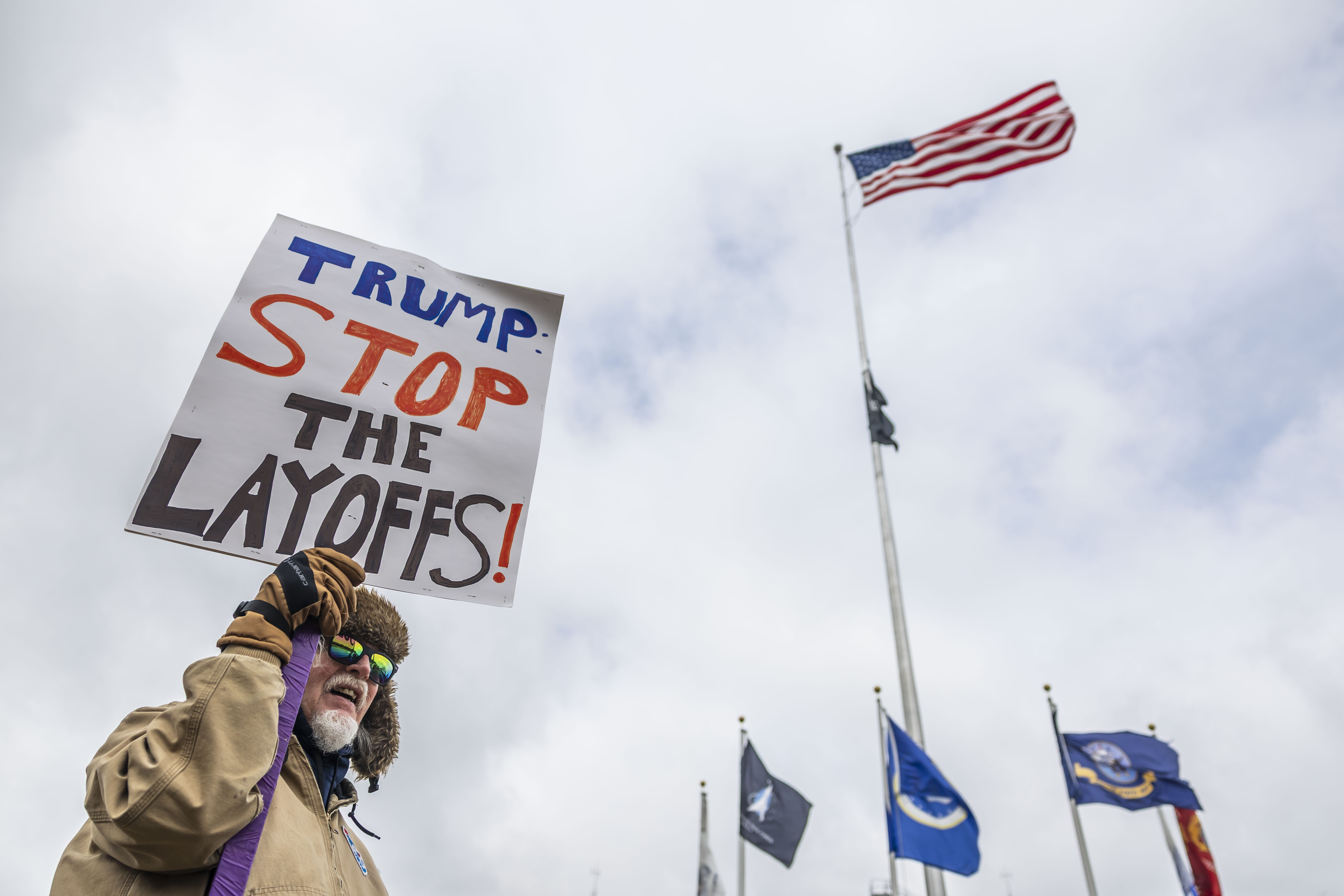 Protestors rally for veterans in front of Saginaw VA Hospital - mlive.com