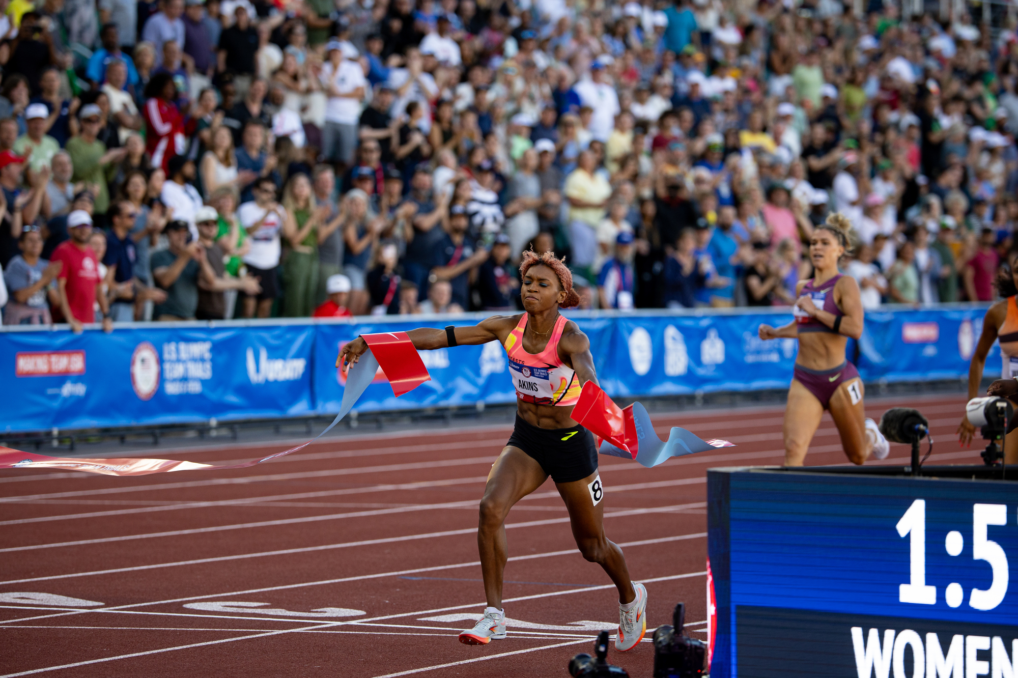Women's 800 final at 2024 U.S. Olympic track and field trials ...