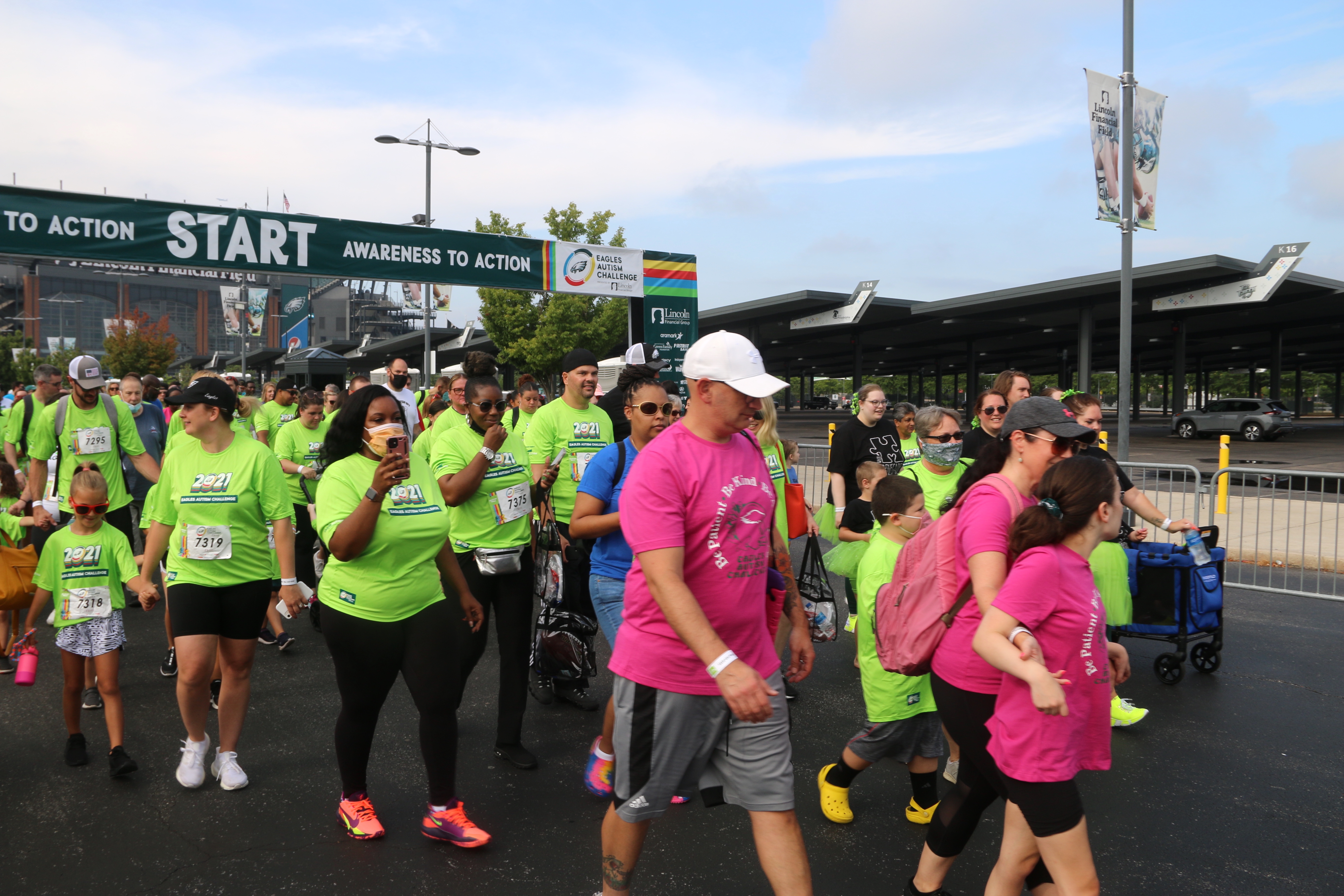 Bike alongside Eagles players and coaches at the Eagles Autism