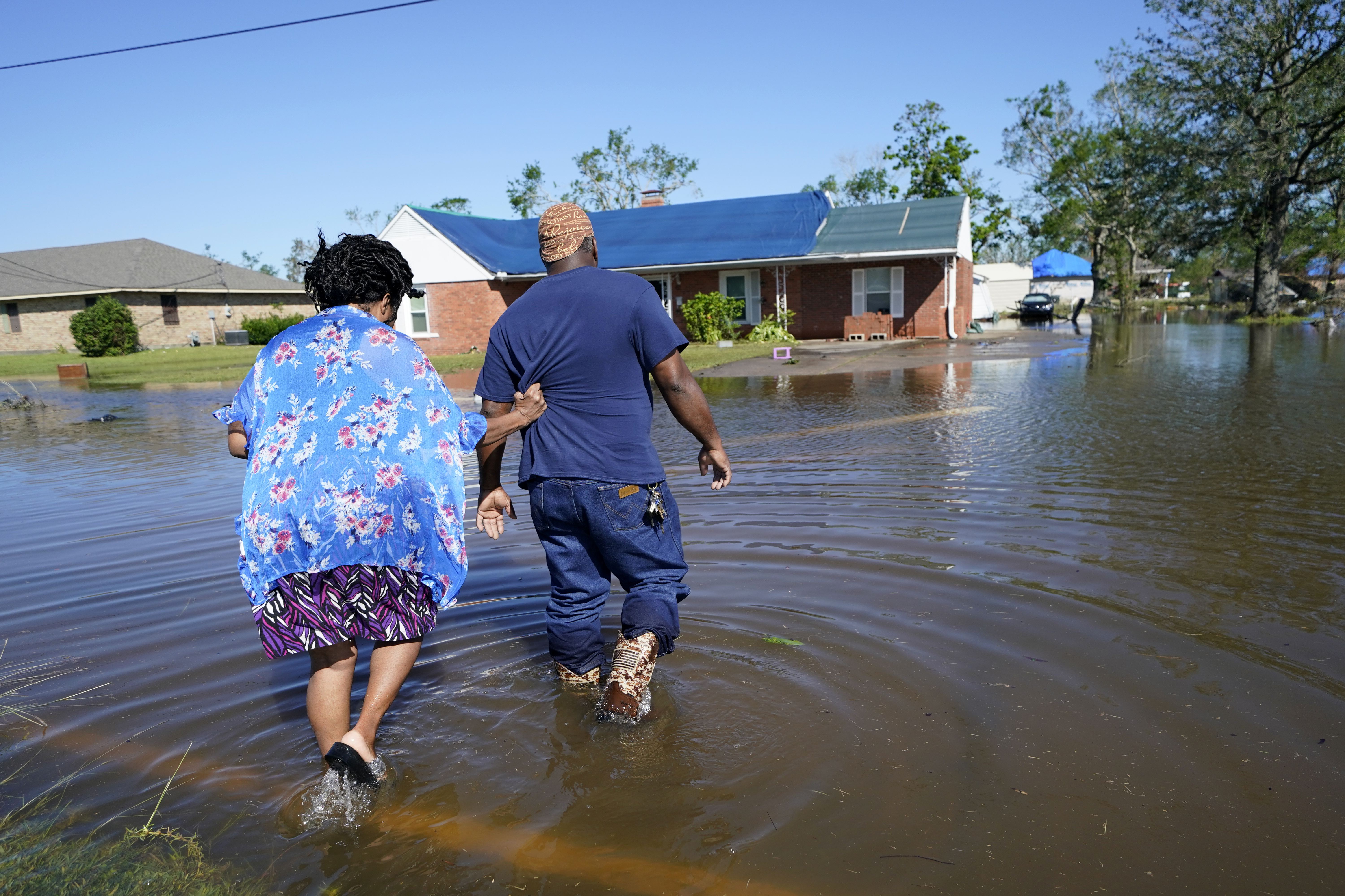 In hurricane-ravaged Louisiana, residents dig out, again - al.com