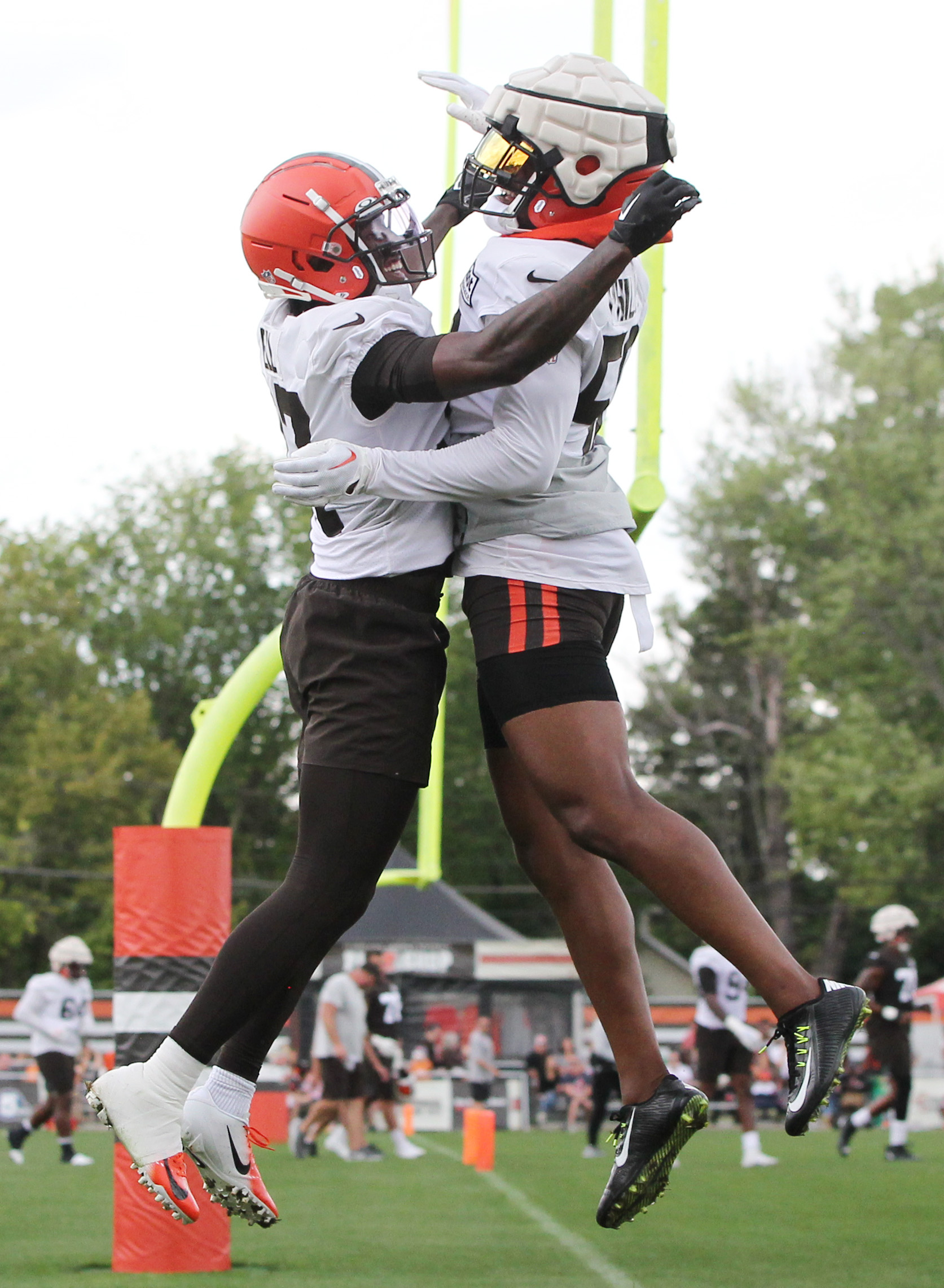 Cleveland Browns safety D'Anthony Bell strips football for Cleveland Browns  second takeaway