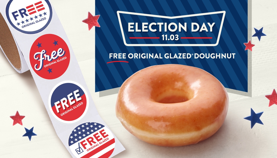 Election Day 2020 Freebies How To Get Free Food And Deals From Krispy Kreme Wendy S Mcdonald S Wawa More Nj Com