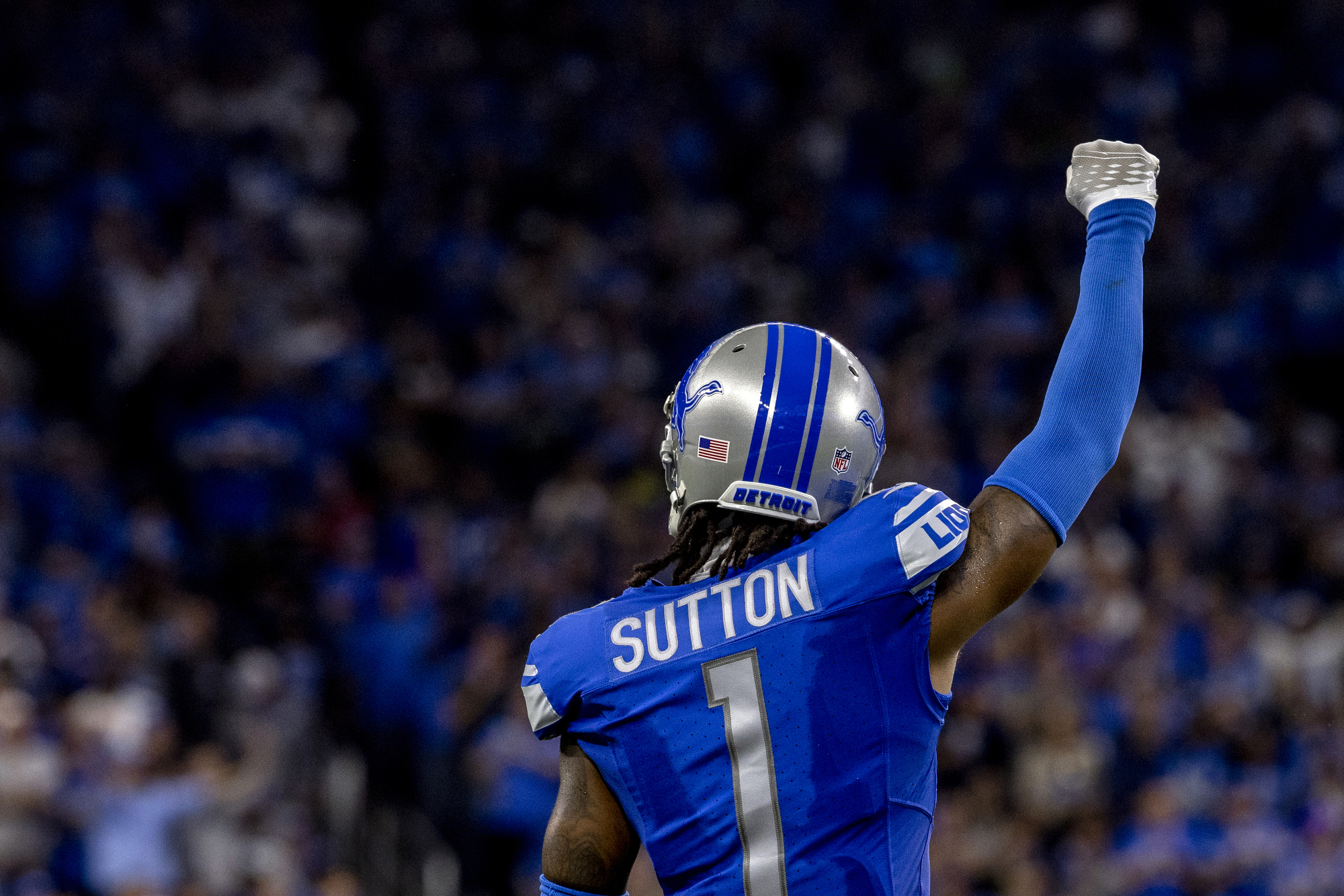 Seattle Seahawks wide receiver Tyler Lockett (16) runs a route on offense  against the Detroit Lions during an NFL football game, Sunday, Oct. 2,  2022, in Detroit. (AP Photo/Rick Osentoski Stock Photo - Alamy