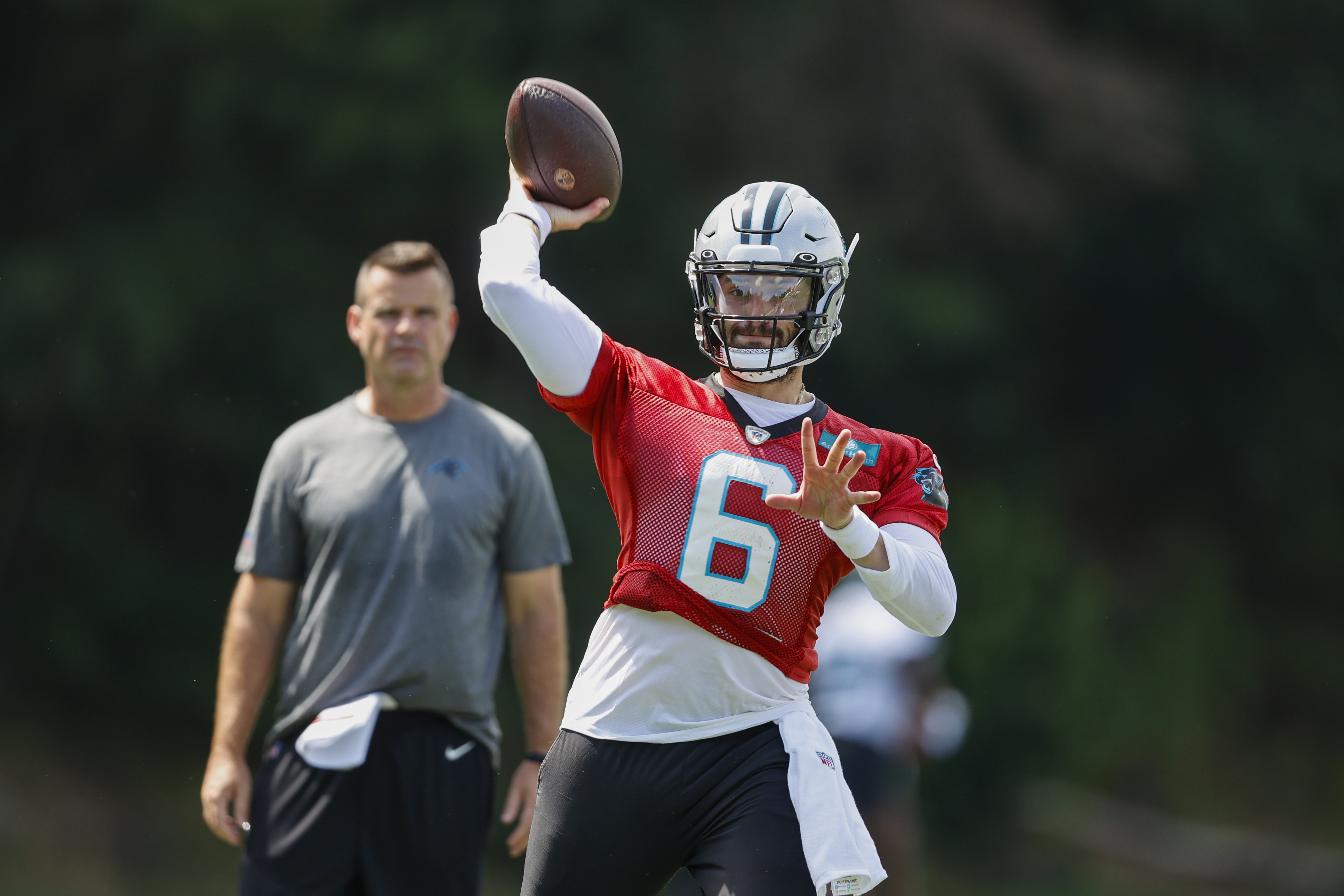 Baker Mayfield starts for Carolina Panthers and passes his first important  test