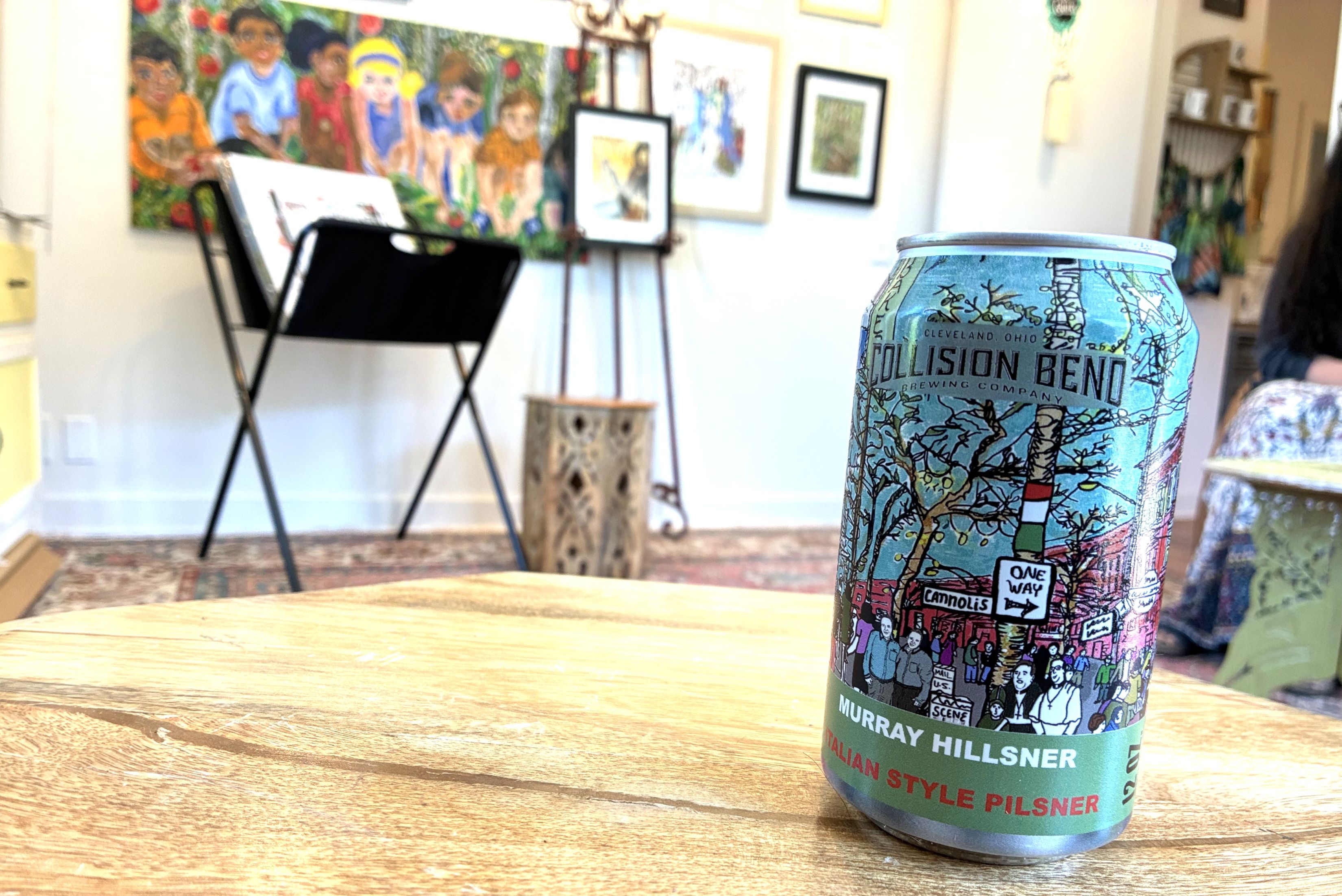 Cleveland craft brewery beer can art: Collision Bend's creative