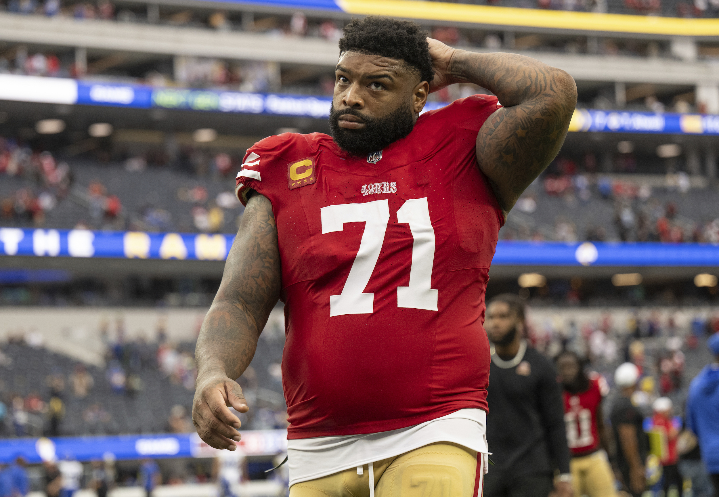 Giants get answer to why 49ers' Trent Williams wasn't ejected after  slugging A'Shawn Robinson 
