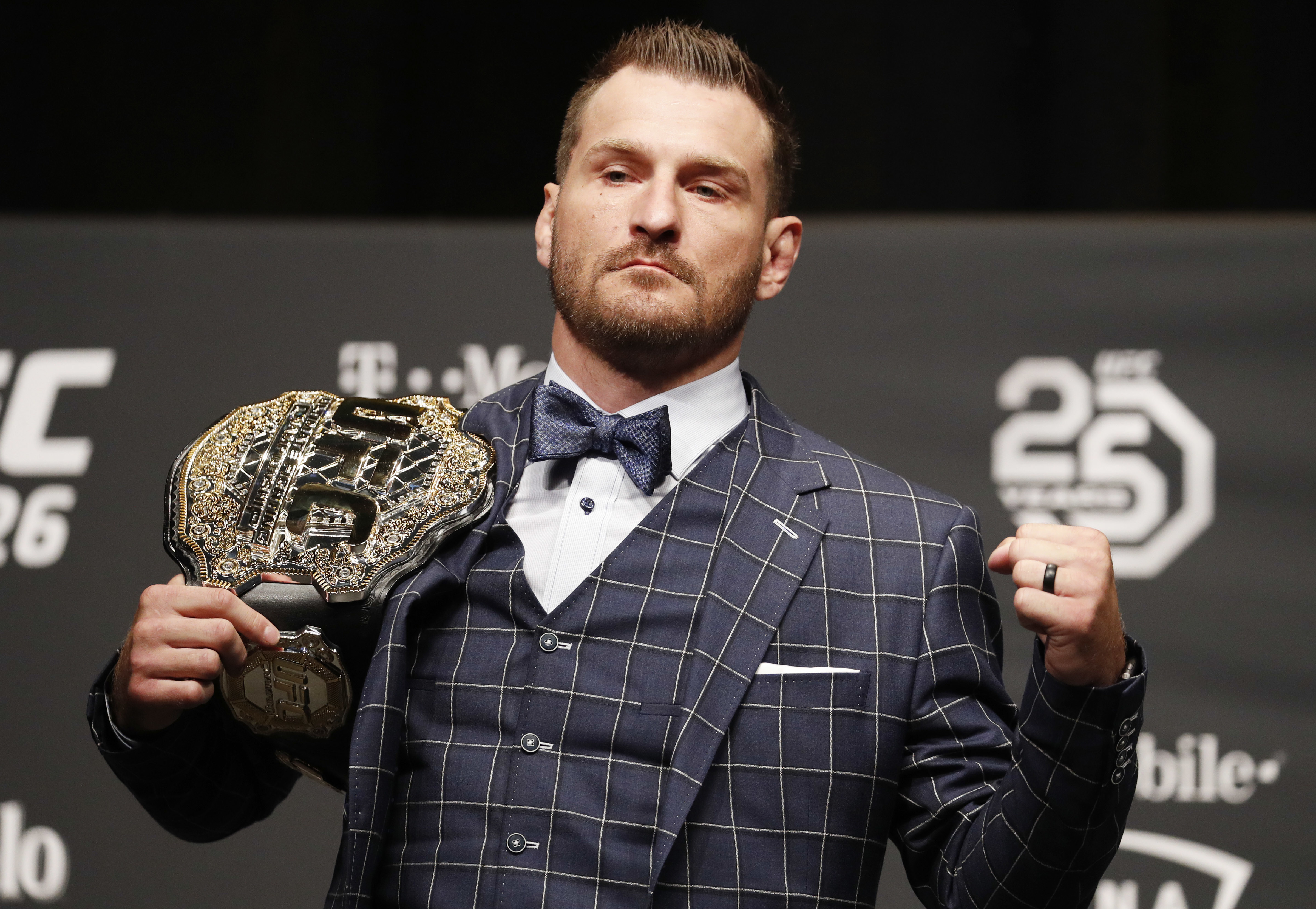 UFC champion Stipe Miocic plans to add more title belts to his trophy case