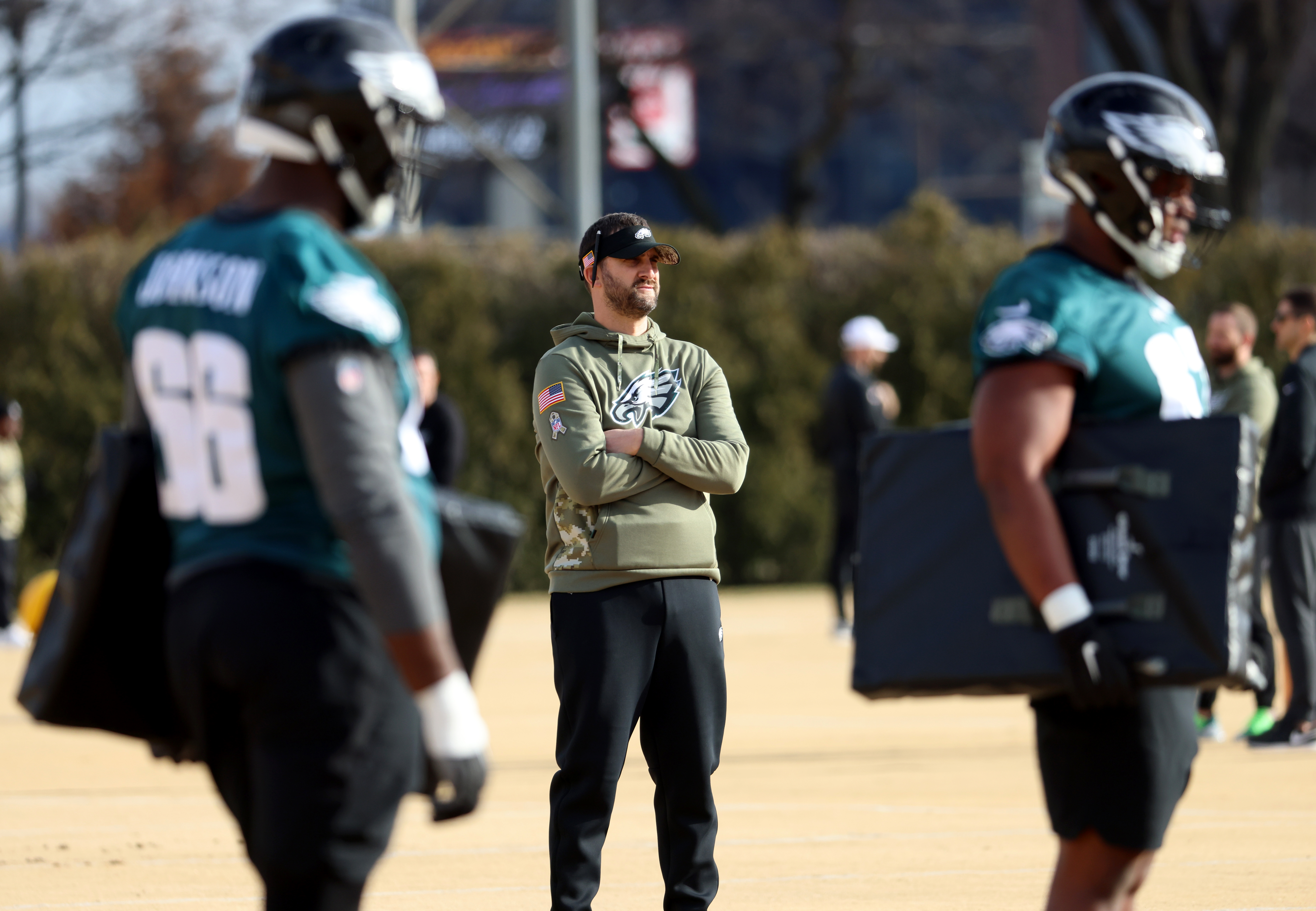 Eagles hold practice at the NovaCare Complex in Philadelphia, Jan