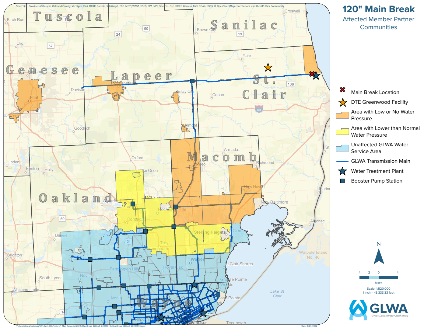 City of Flint issues a precautionary boil water advisory due to a