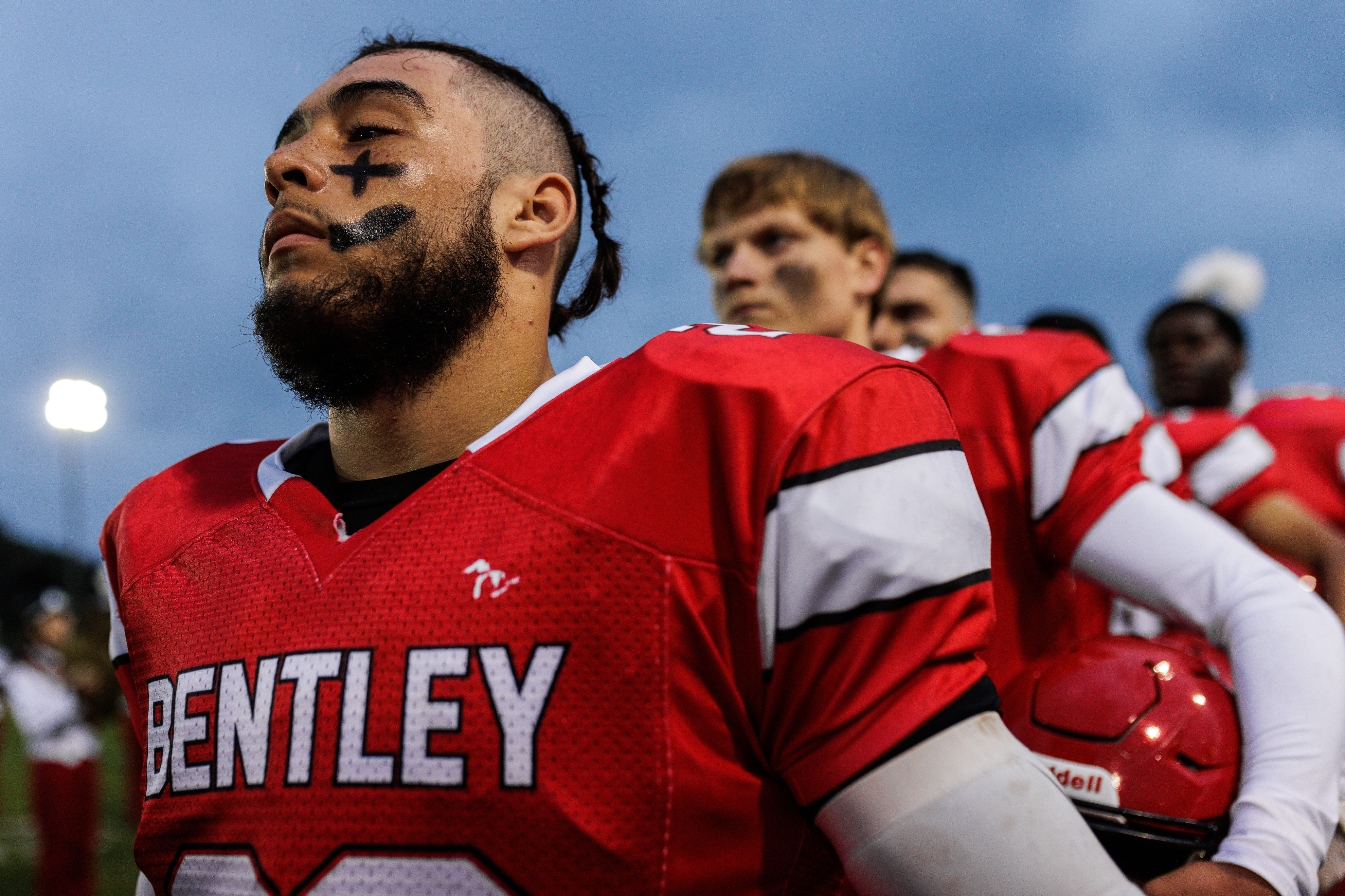 See photos as Burton Bentley football battles Burton Bendle on