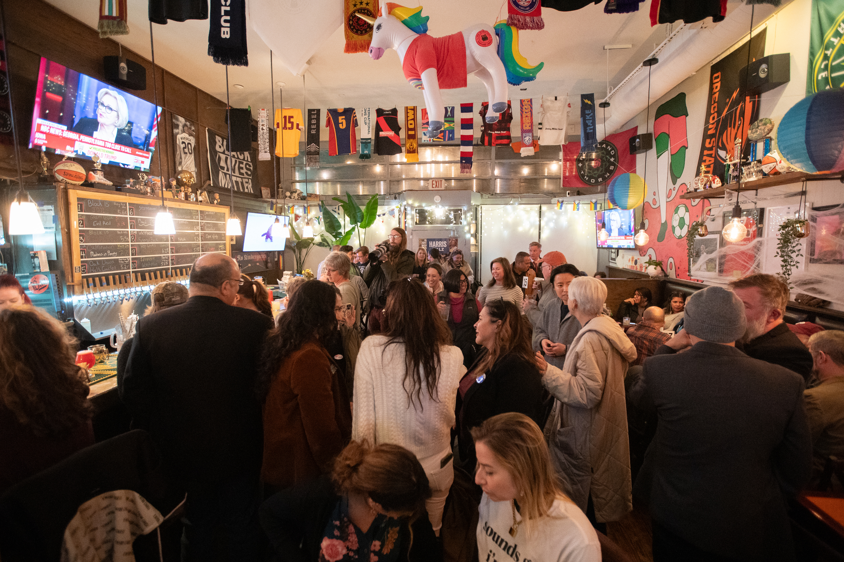 Carmen Rubio mayoral election party at The Sports Bra 2024 - oregonlive.com